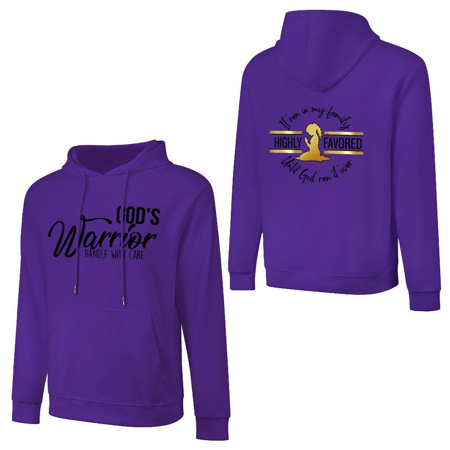 God's Favored - Cotton Hoodie with Pocket