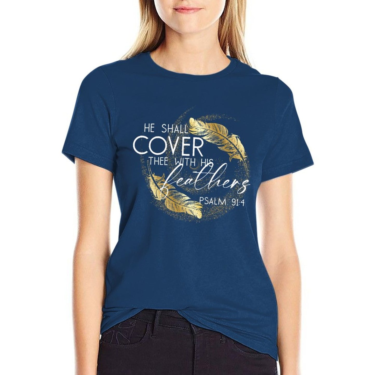Covered in Feathers - Women's 100% Cotton Tee