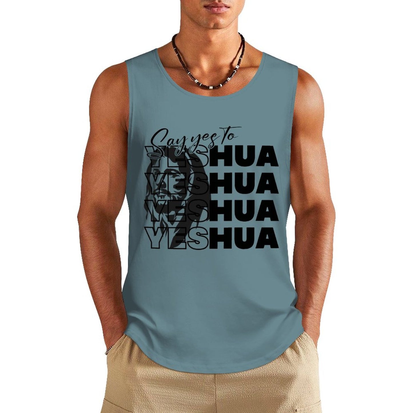 Say Yeshua - Men's Cotton Tank Top