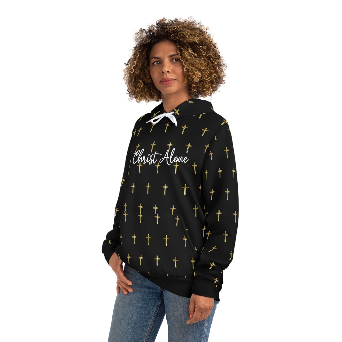 In Christ Alone (Black) - Fashion Hoodie