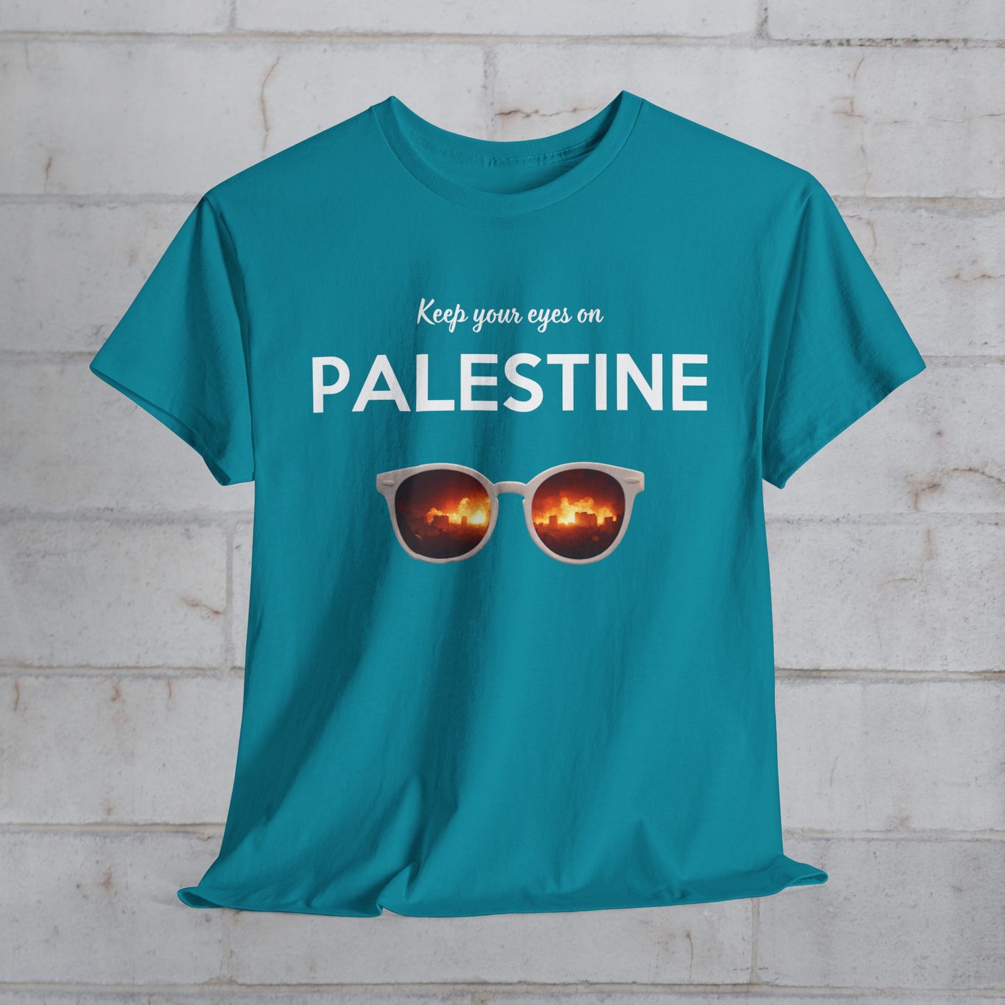 2 Eyes On Palestine - Unisex Cotton Tee