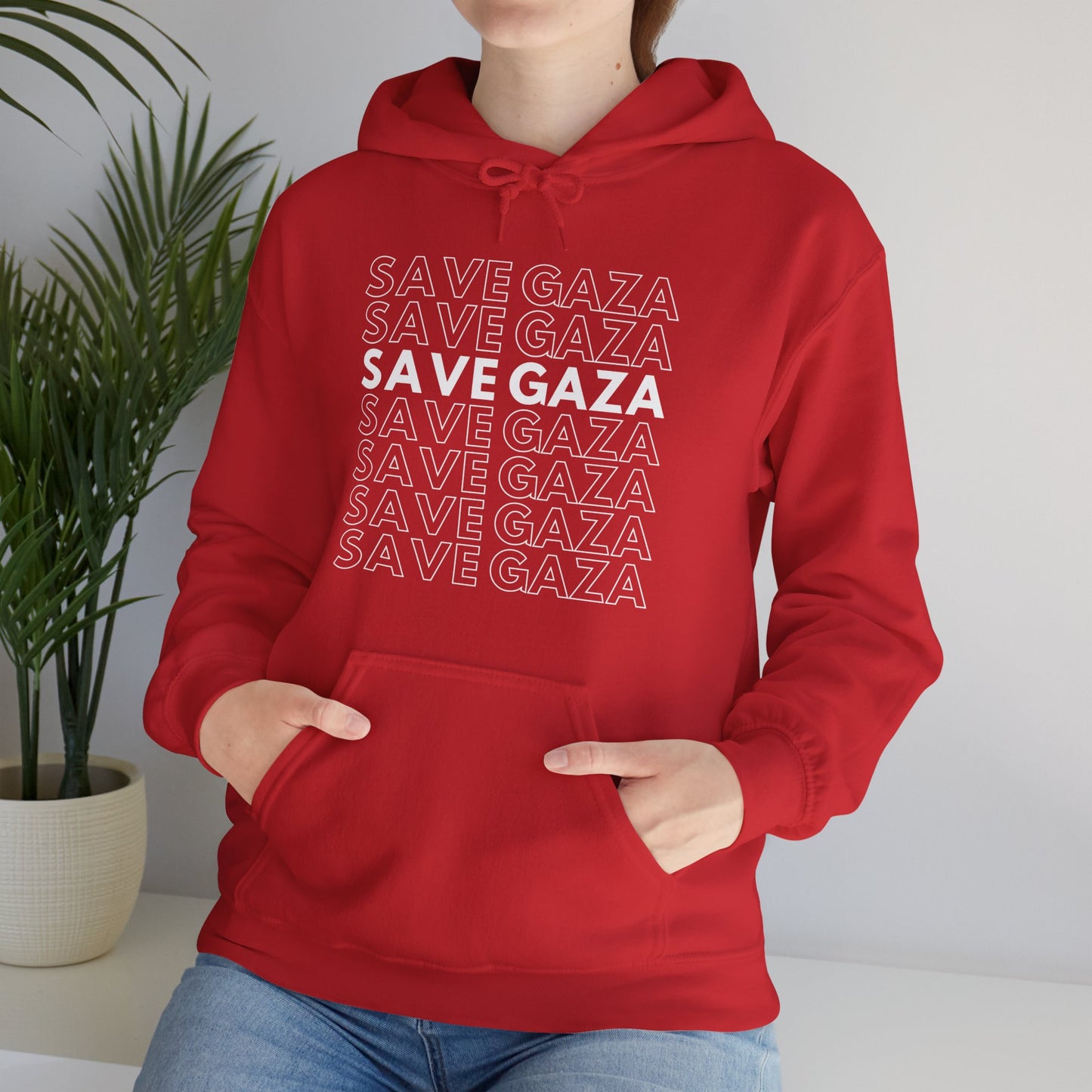 Save Gaza - Unisex Hooded Sweatshirt