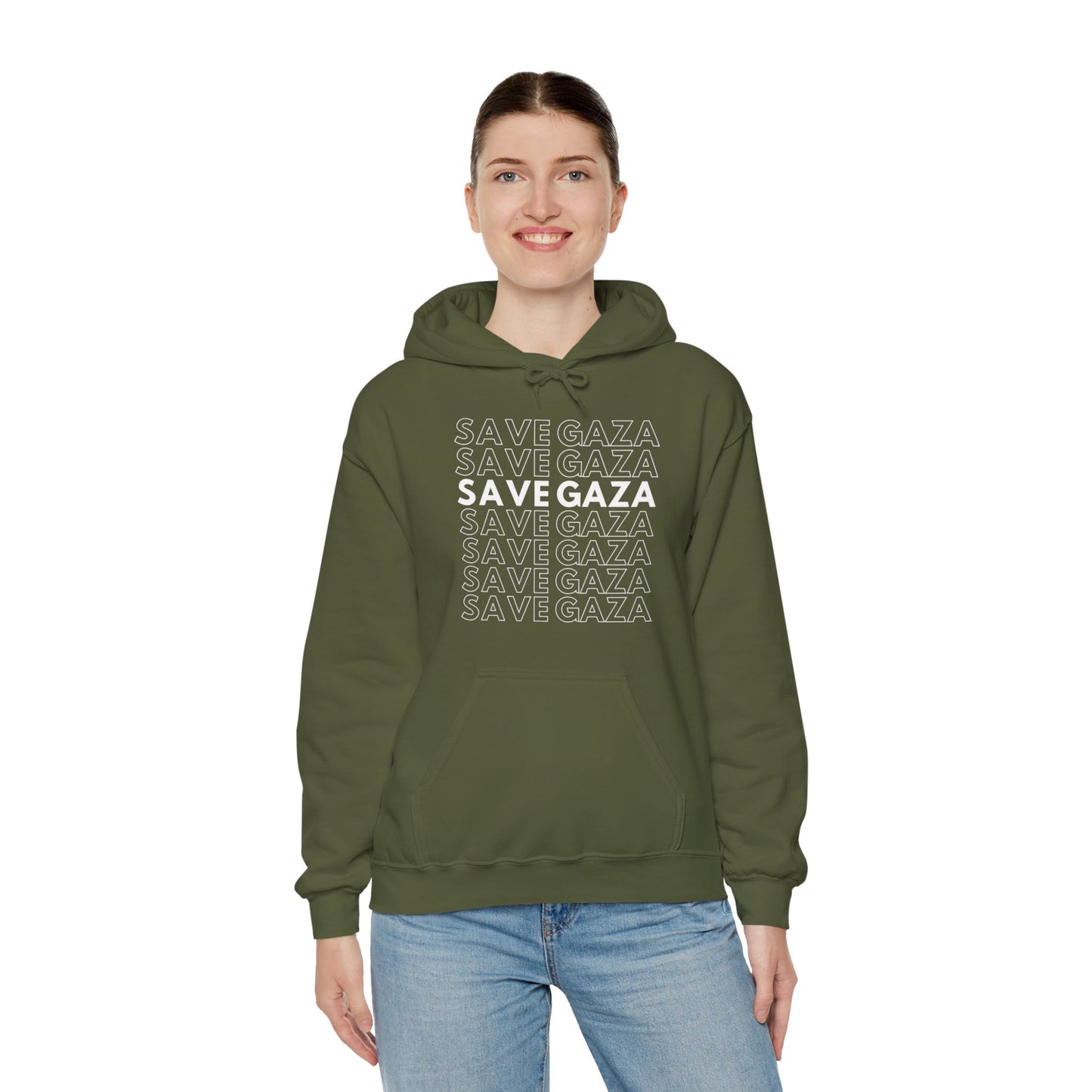Save Gaza - Unisex Hooded Sweatshirt