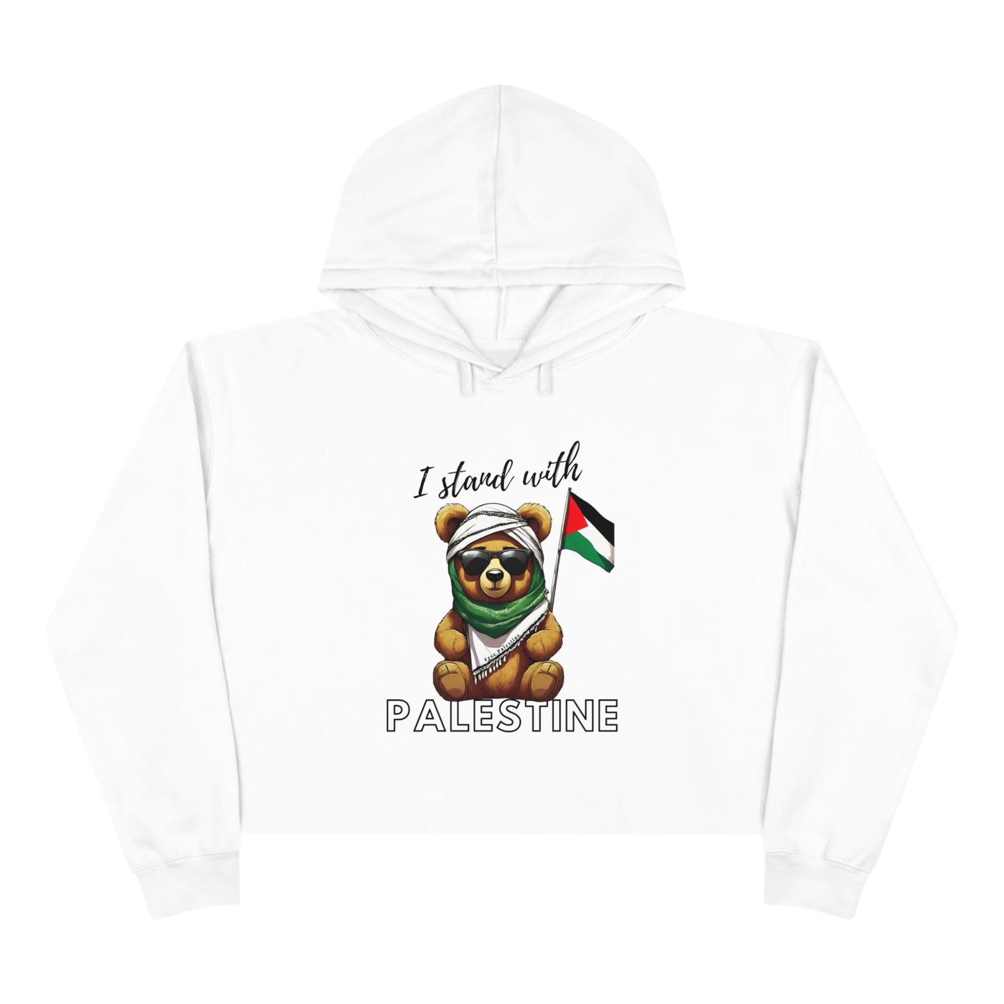 Teddy Palestine - Crop Hoodie
