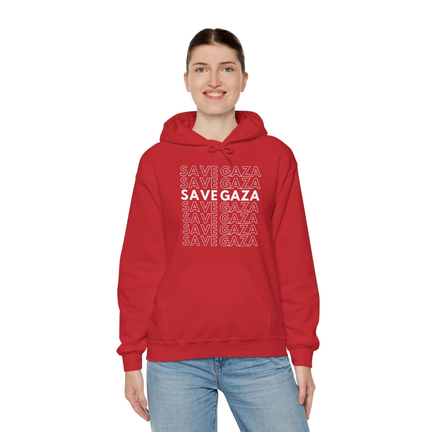 Save Gaza - Unisex Hooded Sweatshirt