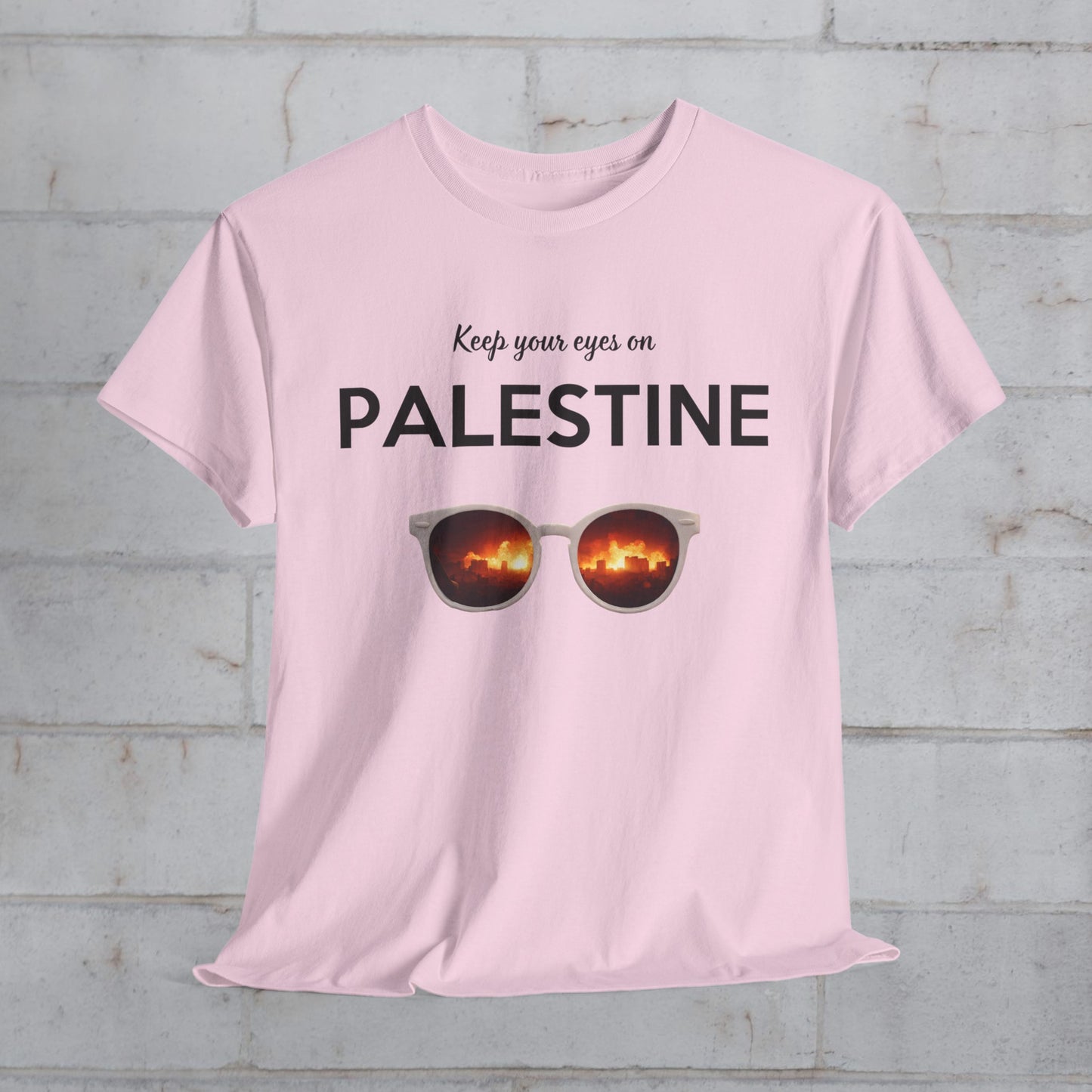 2 Eyes On Palestine - Unisex Cotton Tee
