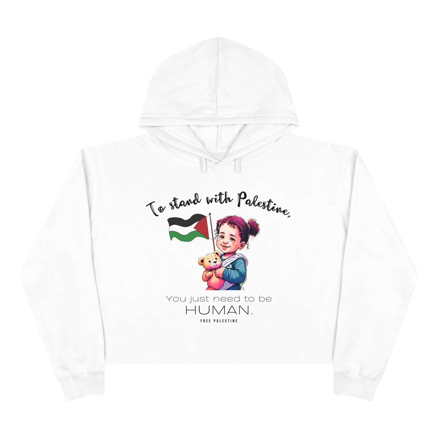 Human - Crop Hoodie