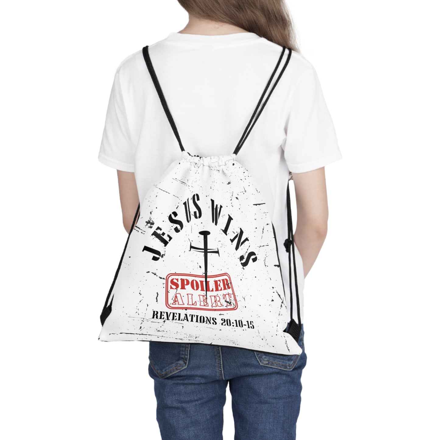 Jesus Wins - Outdoor Drawstring Bag