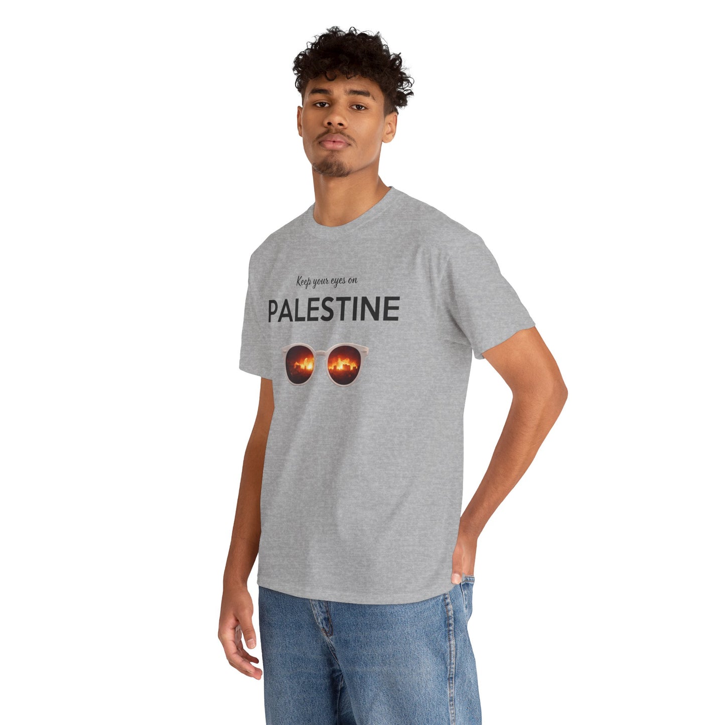 2 Eyes On Palestine - Unisex Cotton Tee