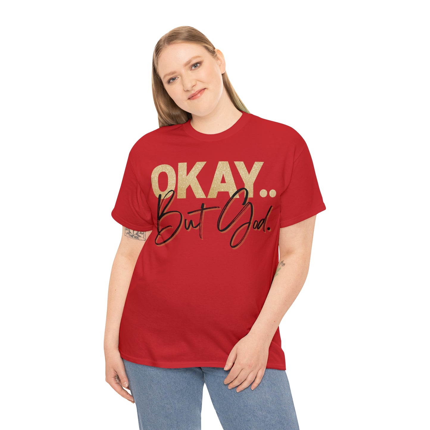 But God in Black - Heavy Cotton Tee (Unisex)