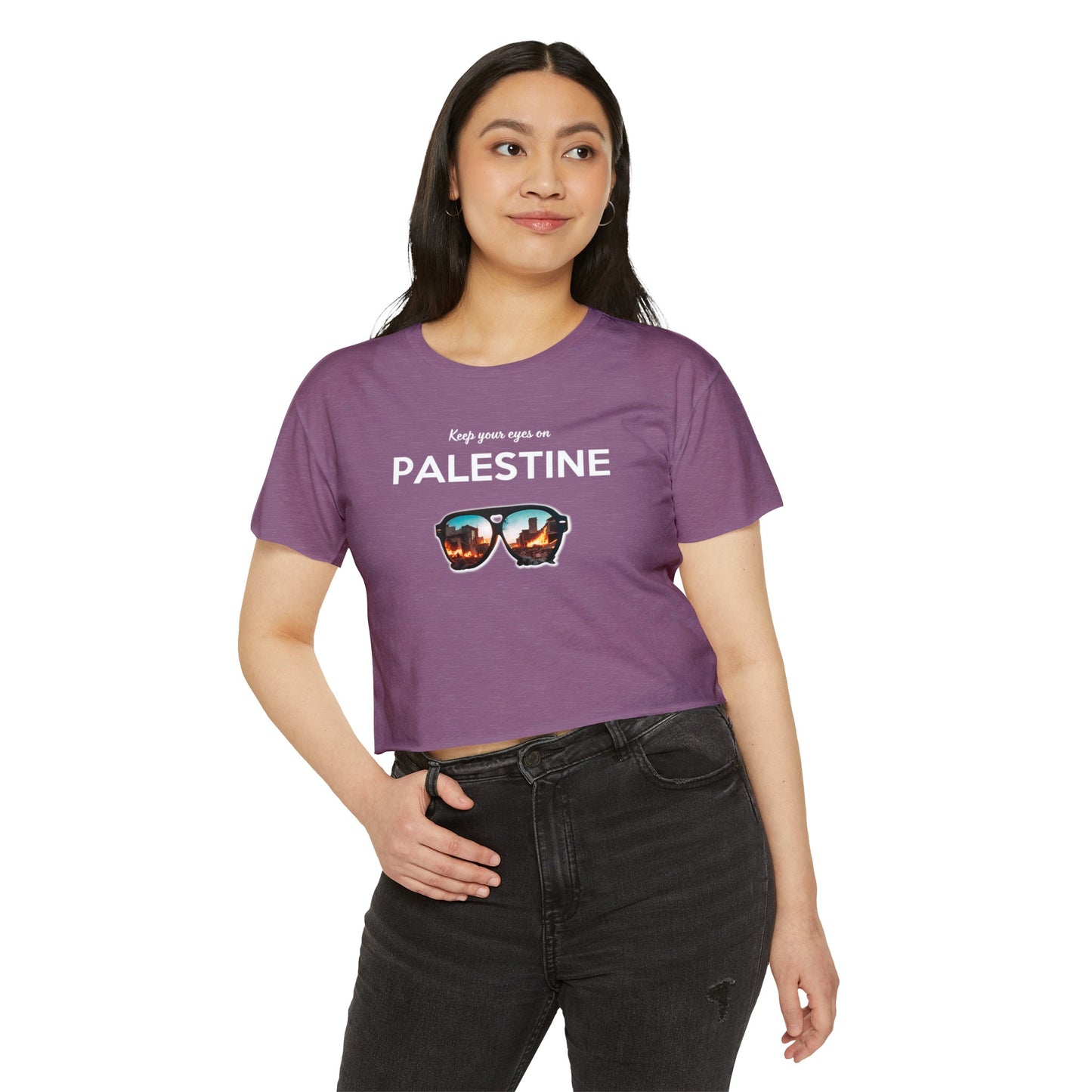 Eyes On Palestine - Women's Festival Crop Top