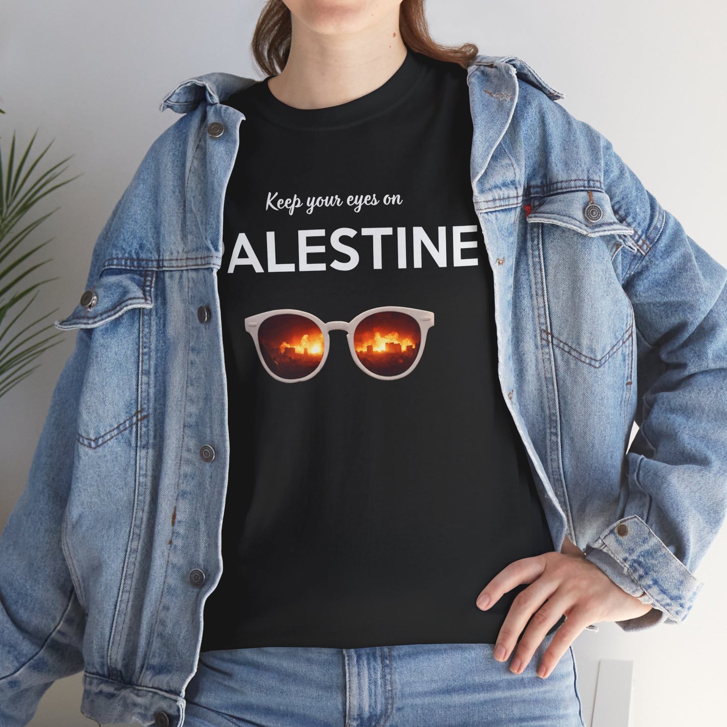 2 Eyes On Palestine - Unisex Cotton Tee