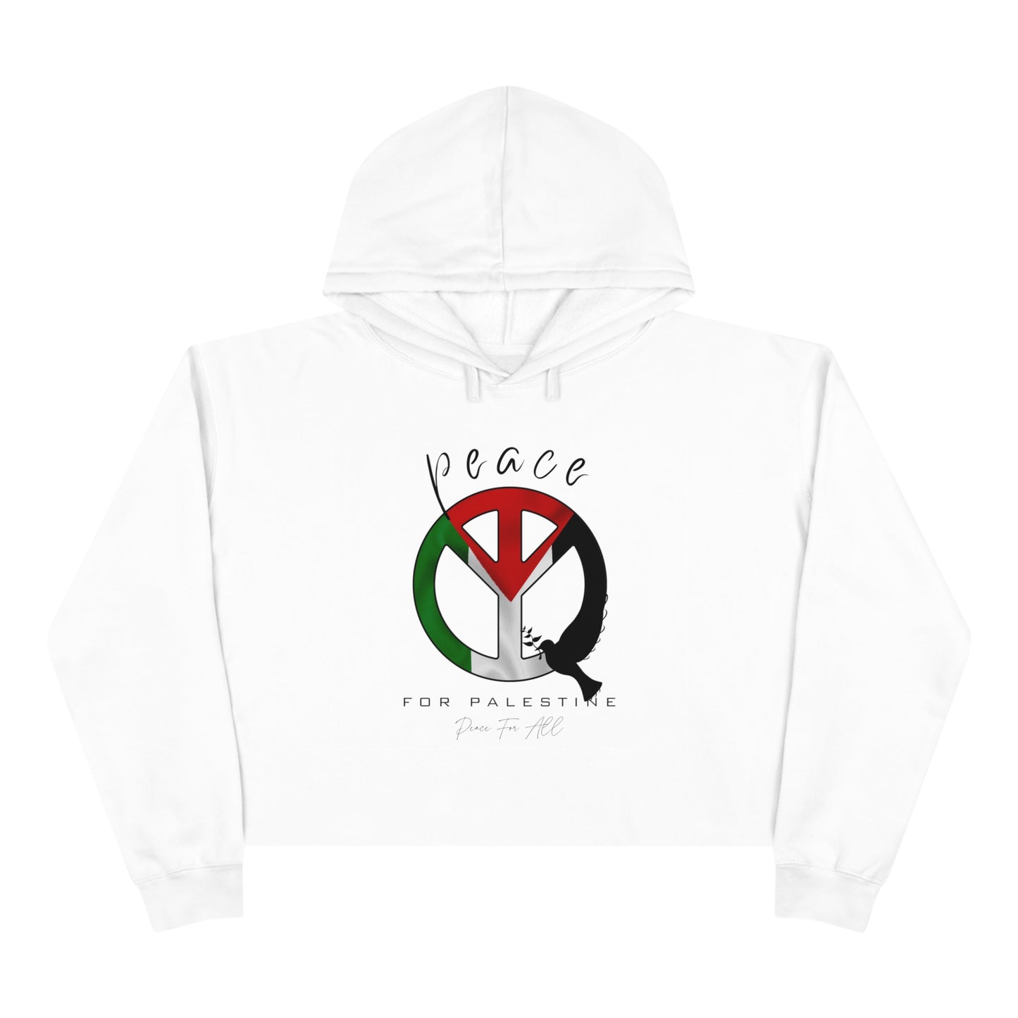 Peace - Crop Hoodie