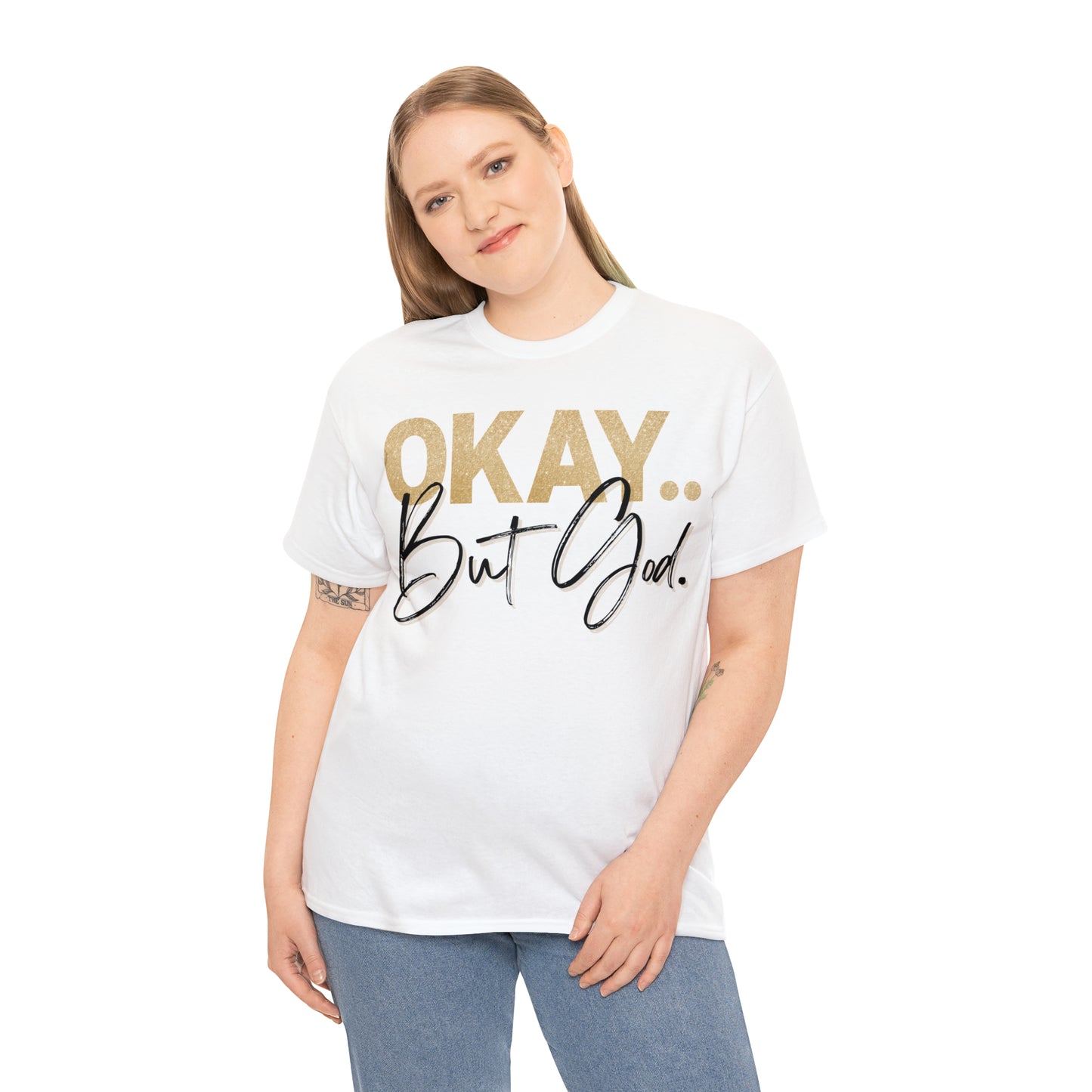 But God in Black - Heavy Cotton Tee (Unisex)
