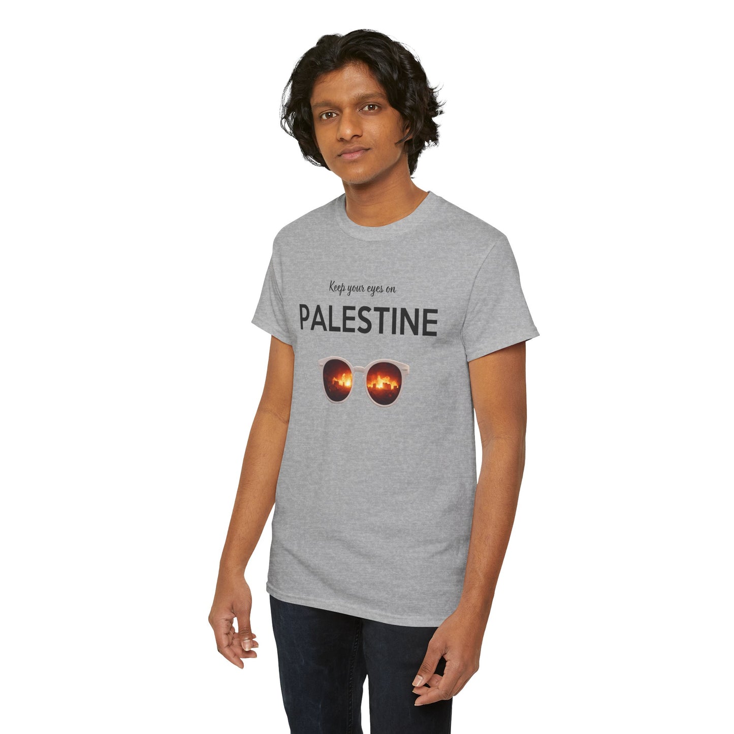 2 Eyes On Palestine - Unisex Cotton Tee