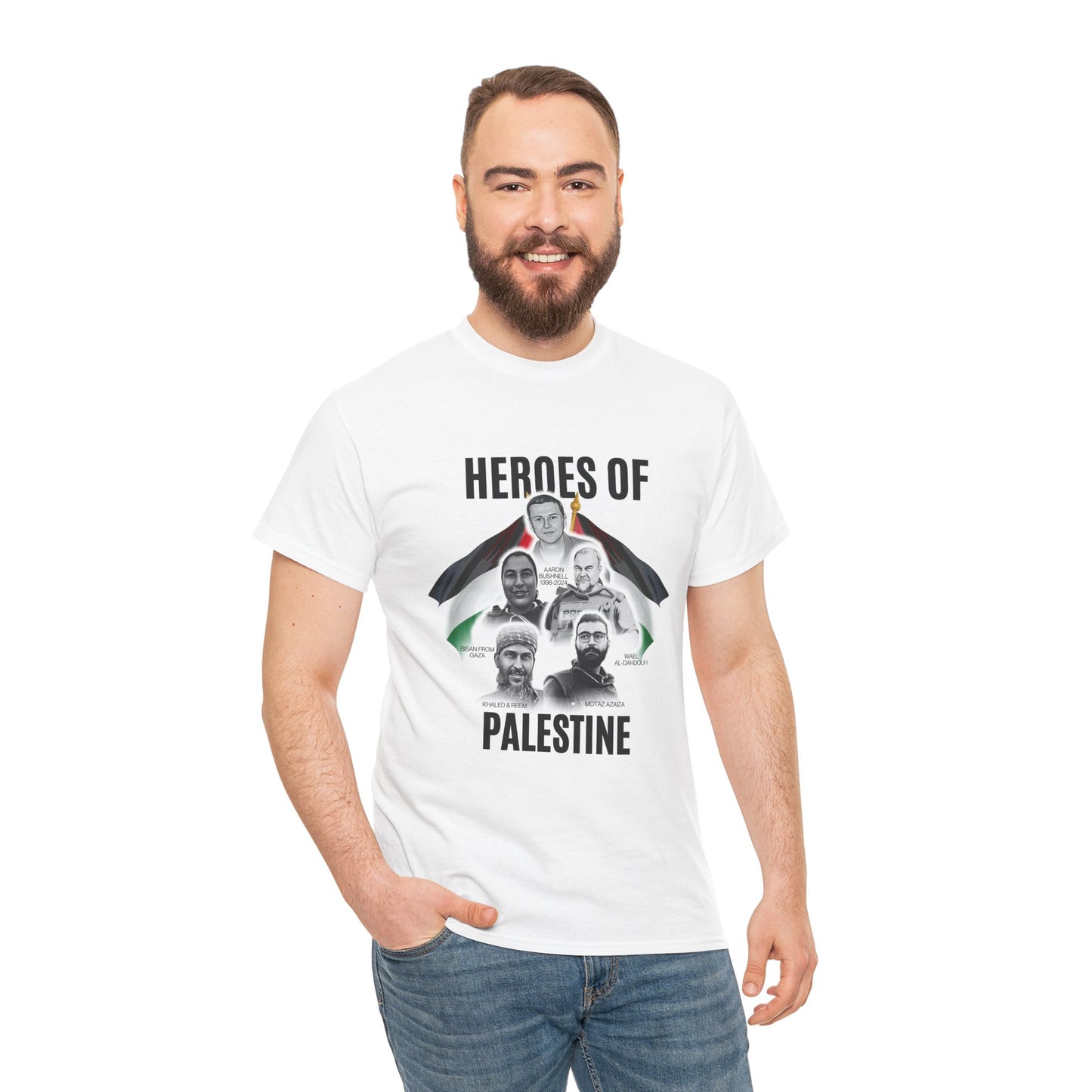 White Tee of Heroes - Unisex Cotton Tee