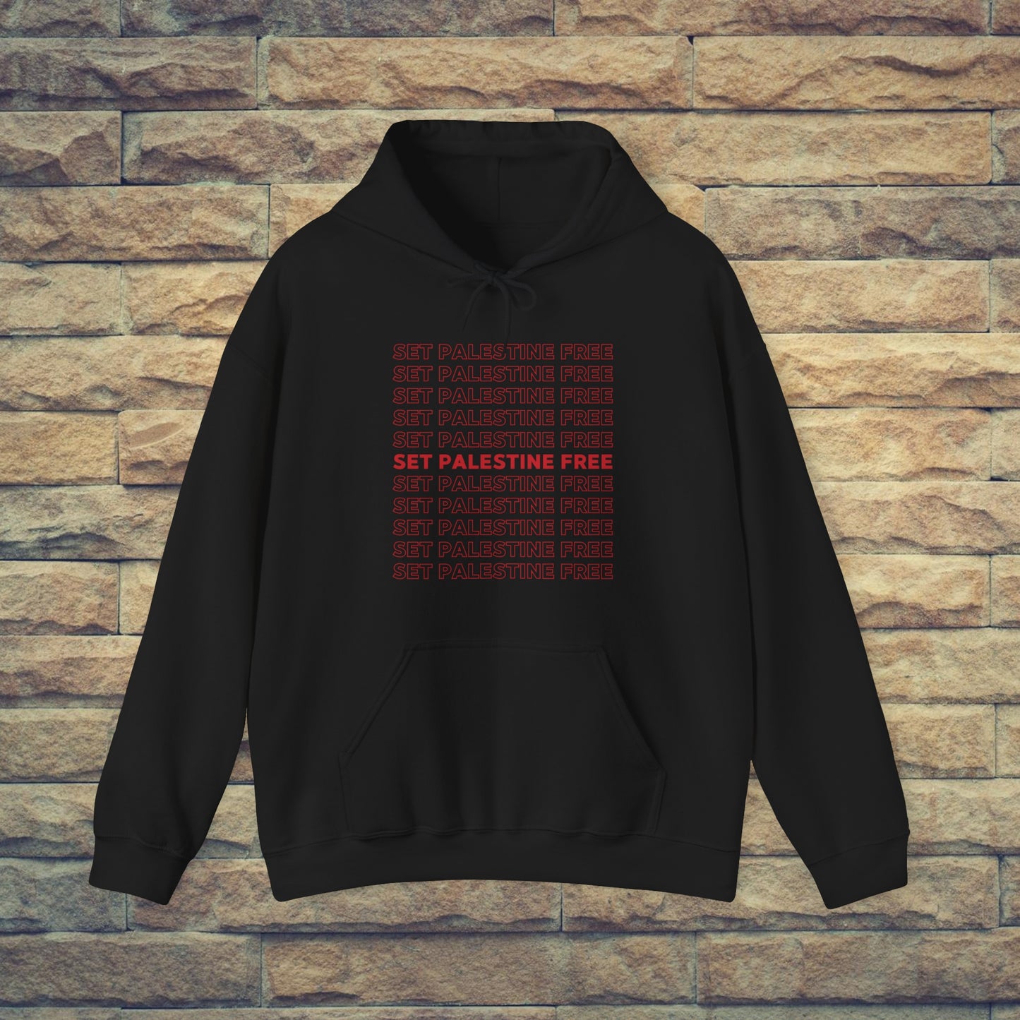 Set Palestine Free - Unisex Hooded Sweatshirt