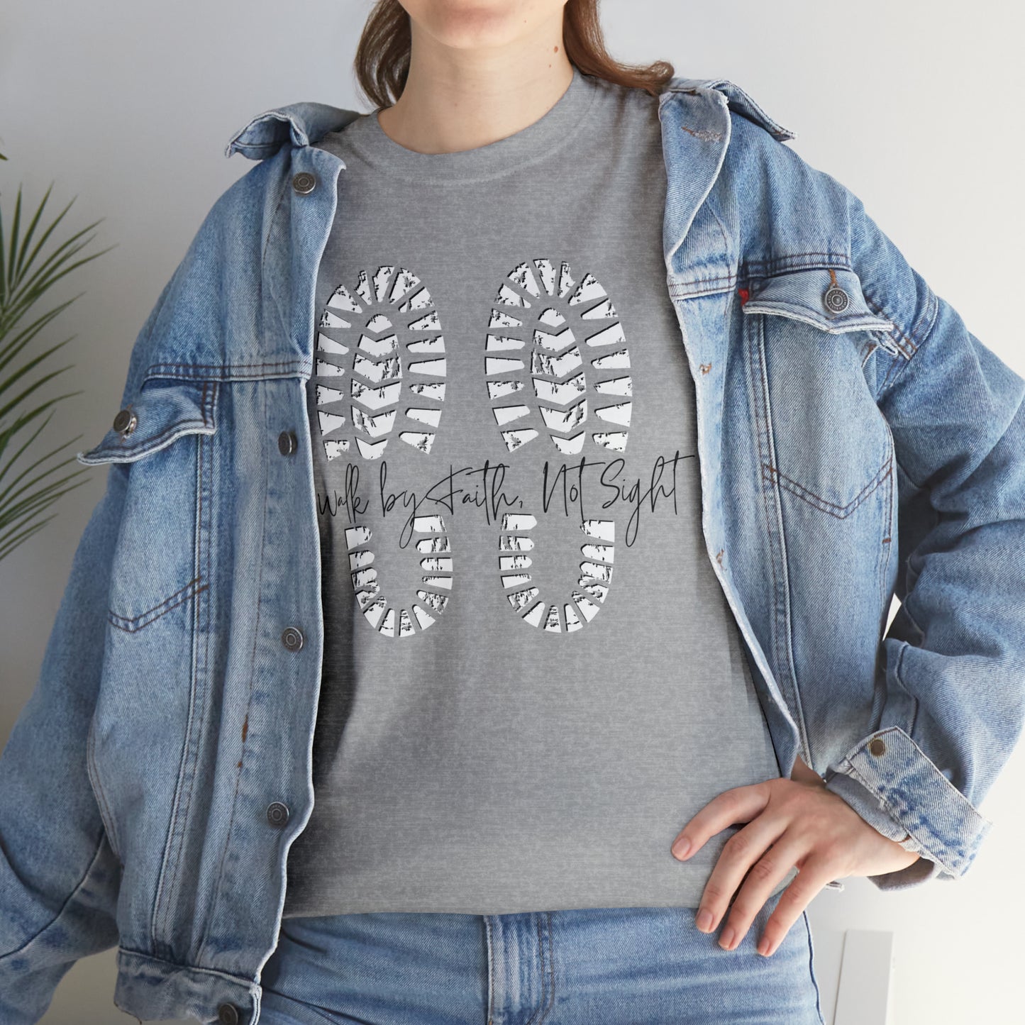 Walk By Faith - Heavy Cotton Tee (Unisex)