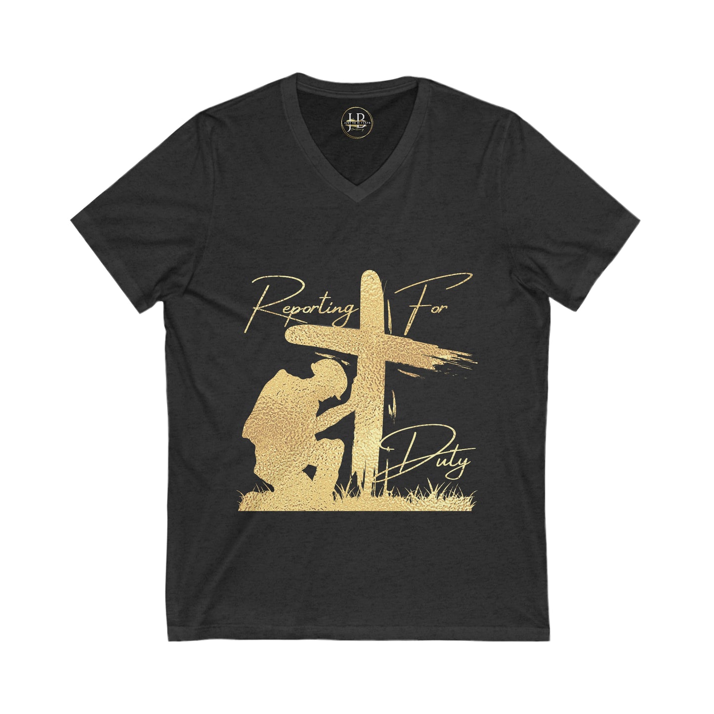 Reporting for Duty - Jersey V-Neck Tee (Unisex)