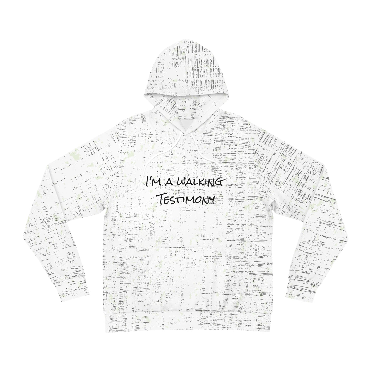 Walking Testimony (White) - Fashion Hoodie