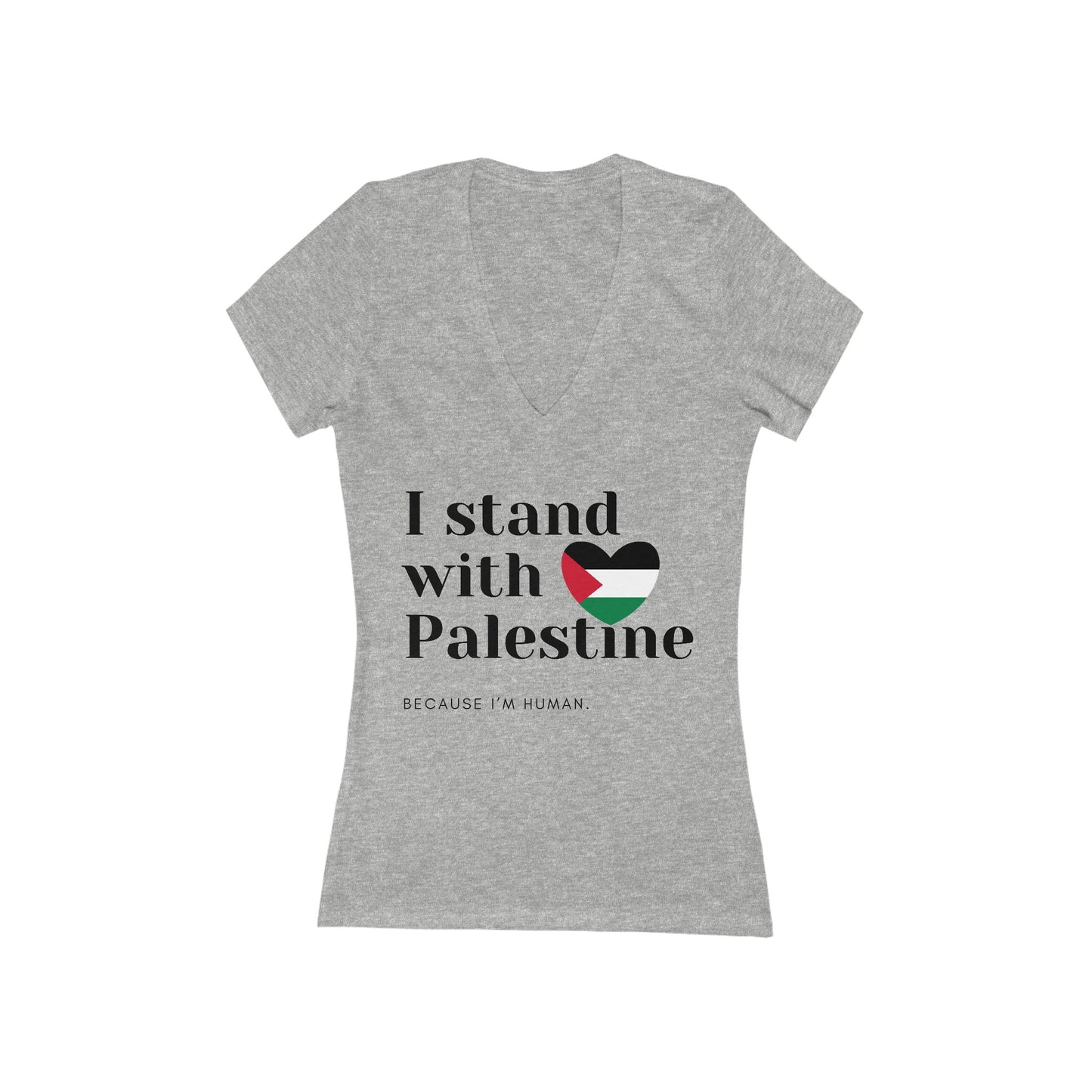 Because I'm Human - Women's Deep V-Neck Tee