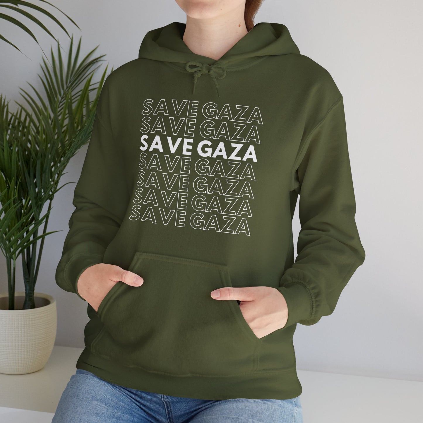Save Gaza - Unisex Hooded Sweatshirt