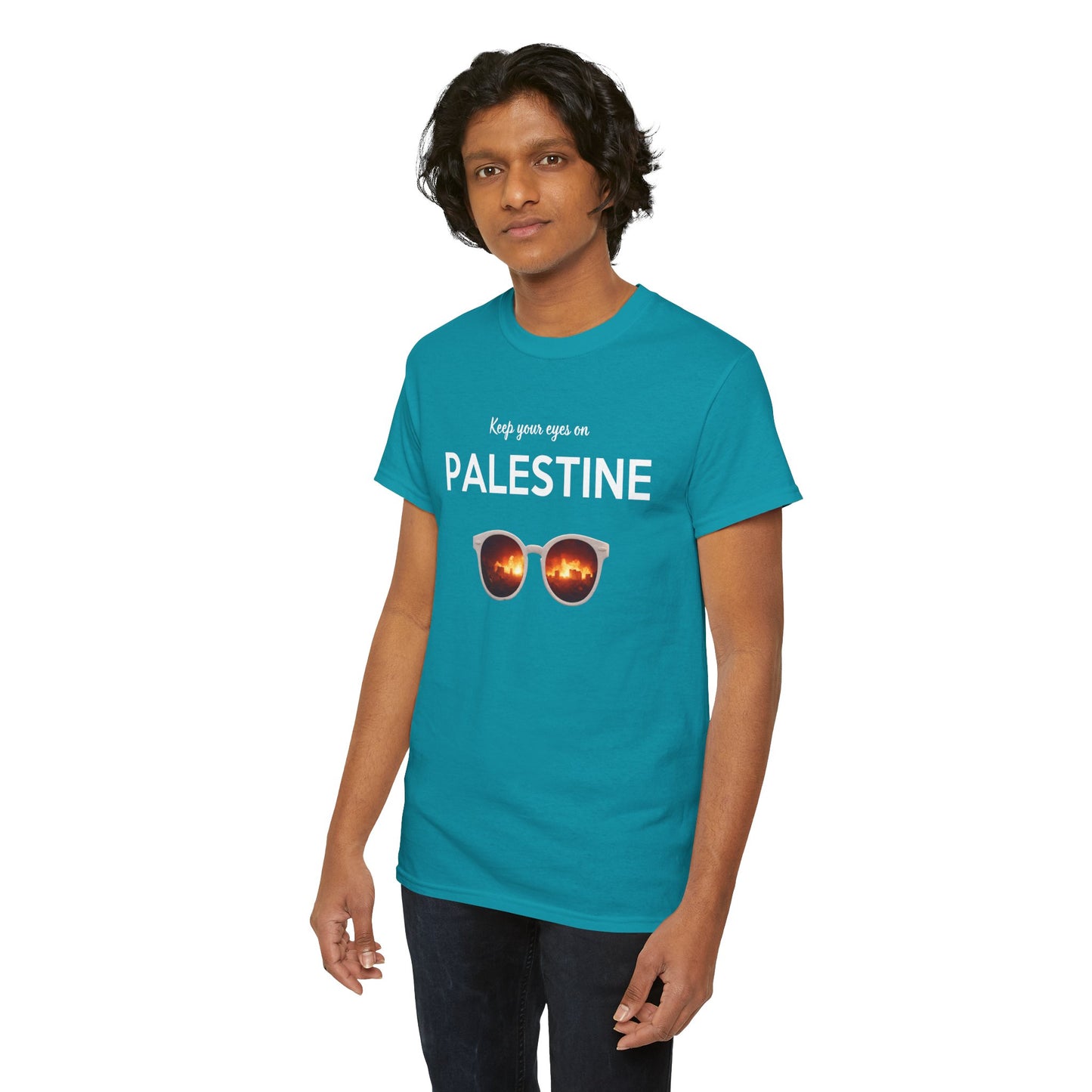 2 Eyes On Palestine - Unisex Cotton Tee