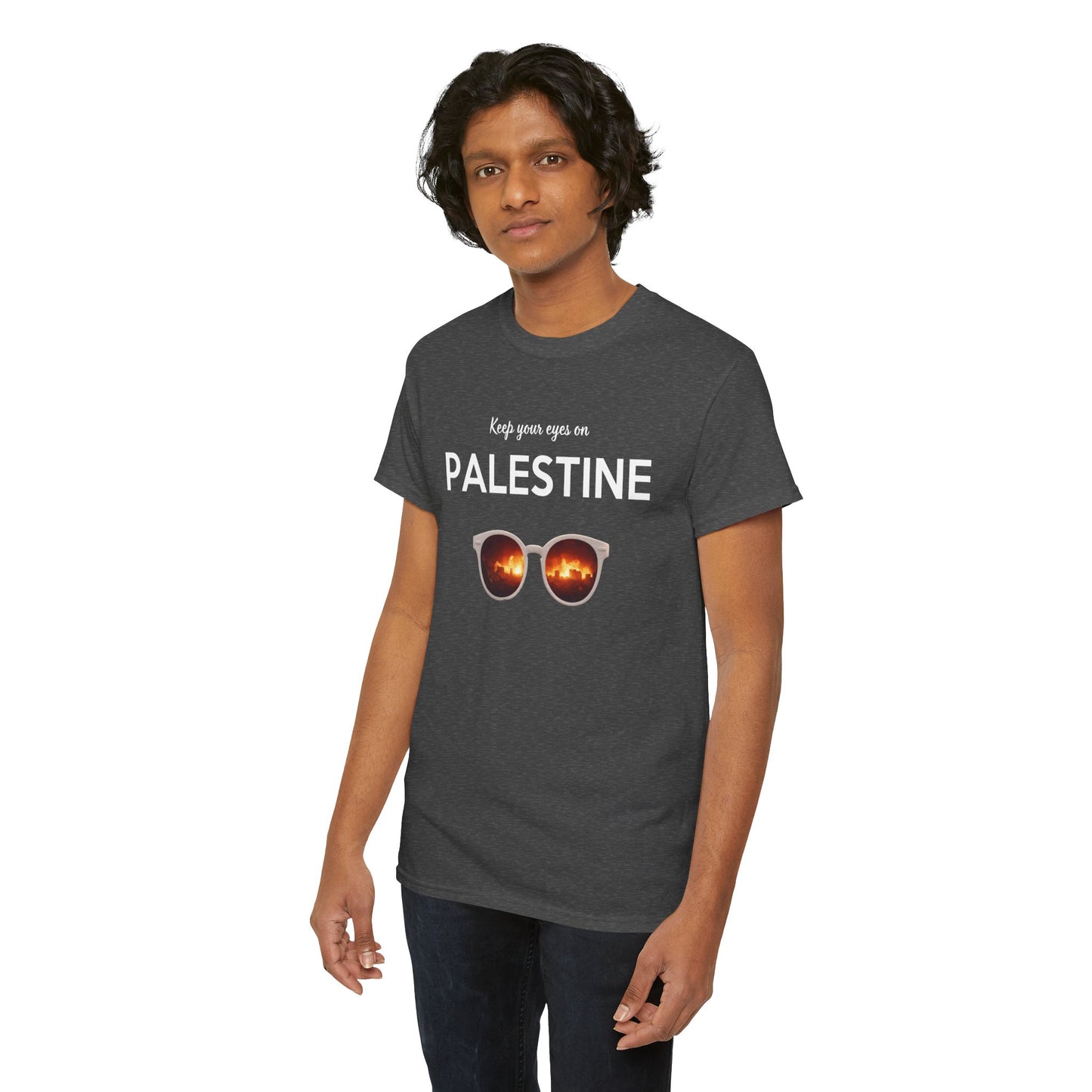 2 Eyes On Palestine - Unisex Cotton Tee