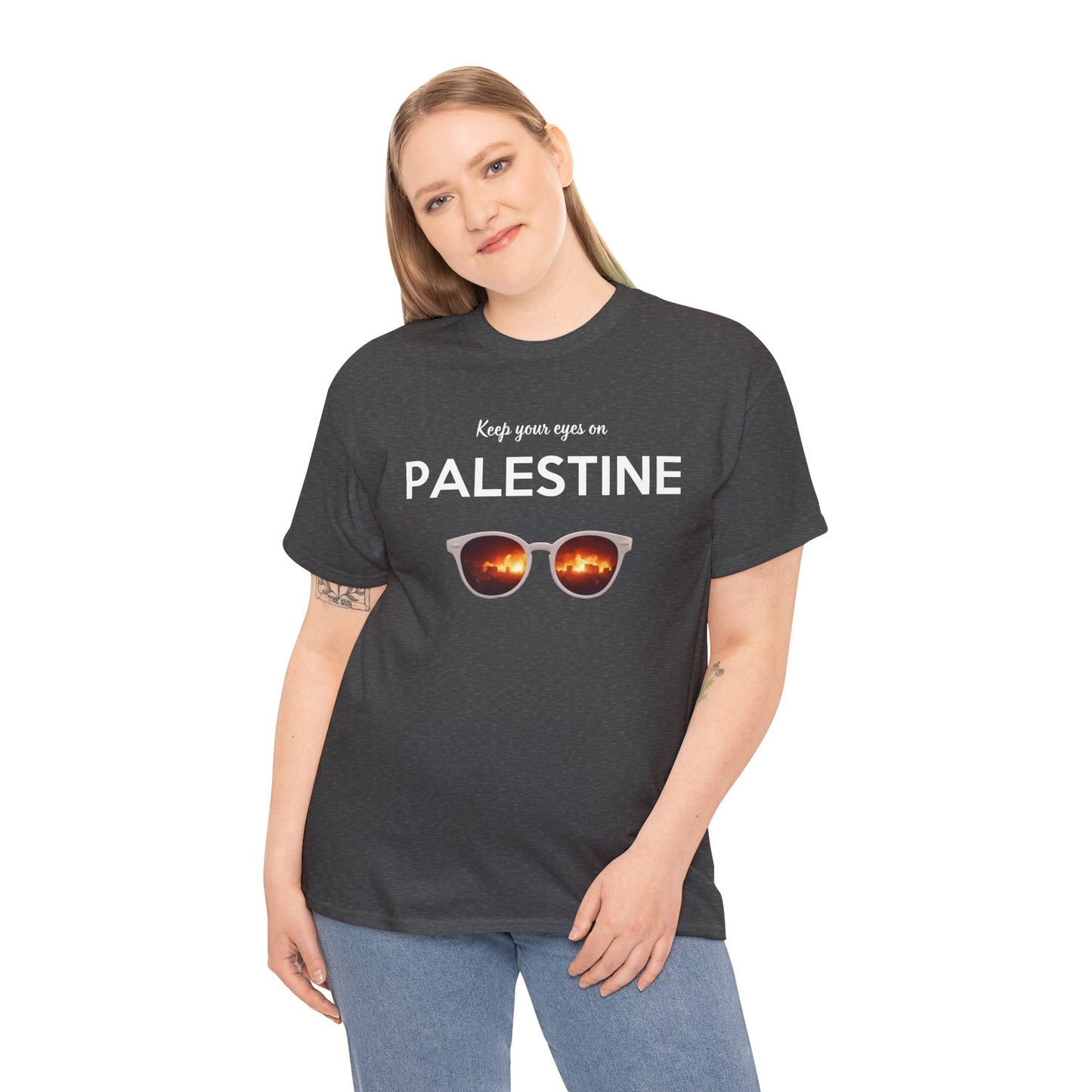 2 Eyes On Palestine - Unisex Cotton Tee