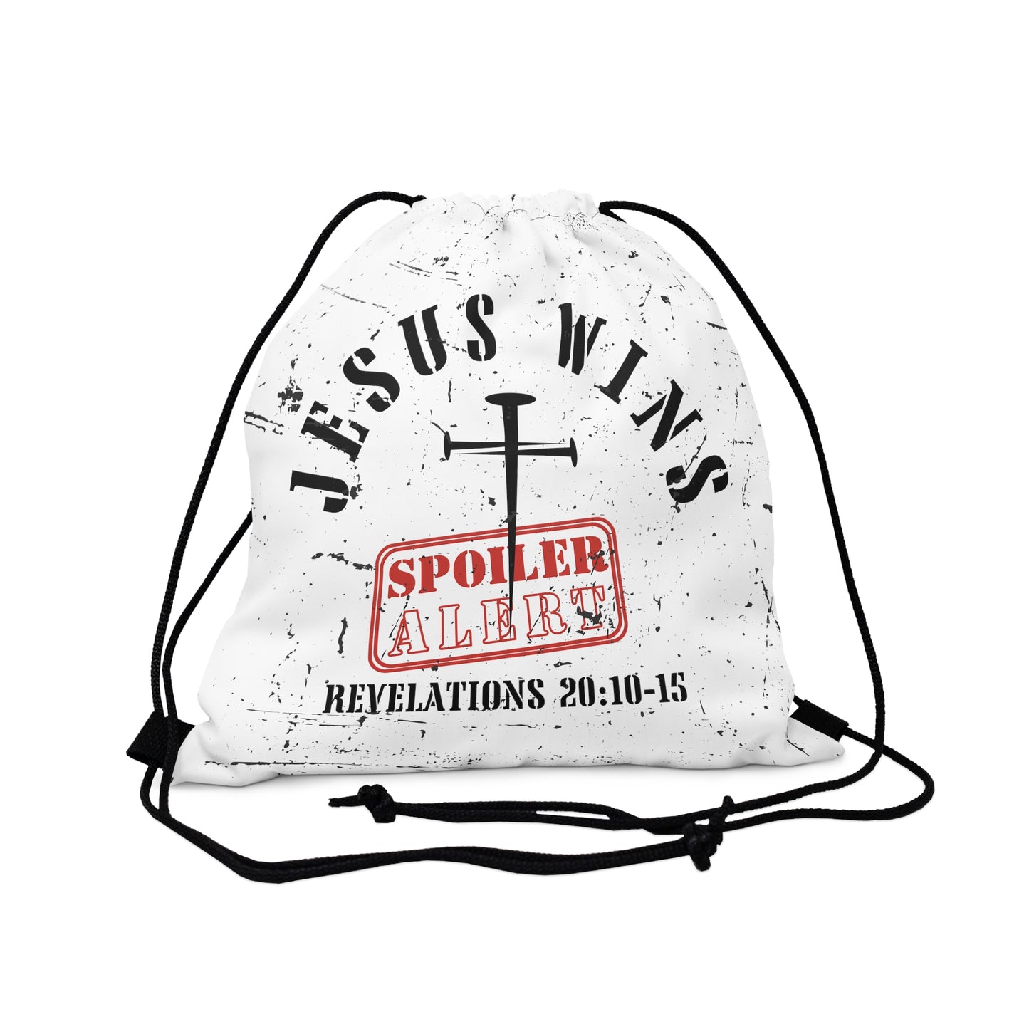 Jesus Wins - Outdoor Drawstring Bag
