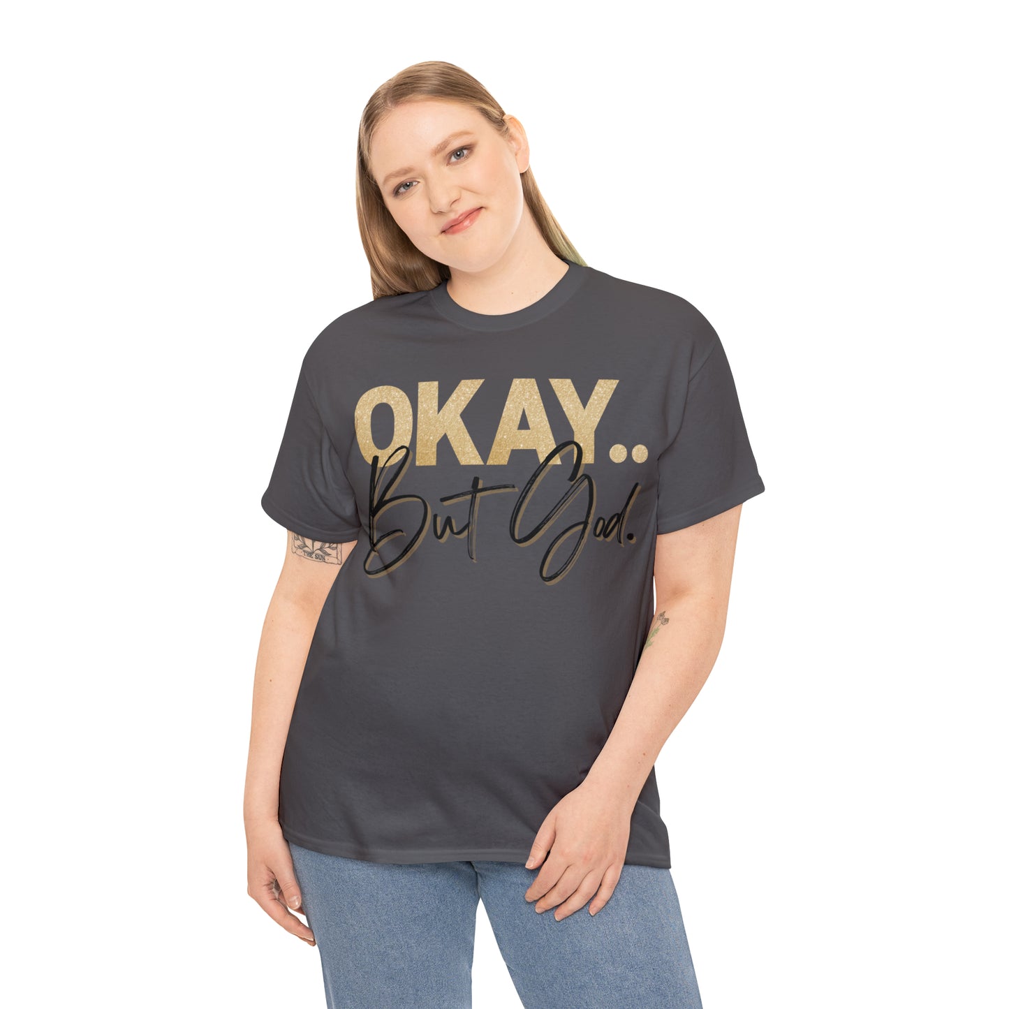 But God in Black - Heavy Cotton Tee (Unisex)