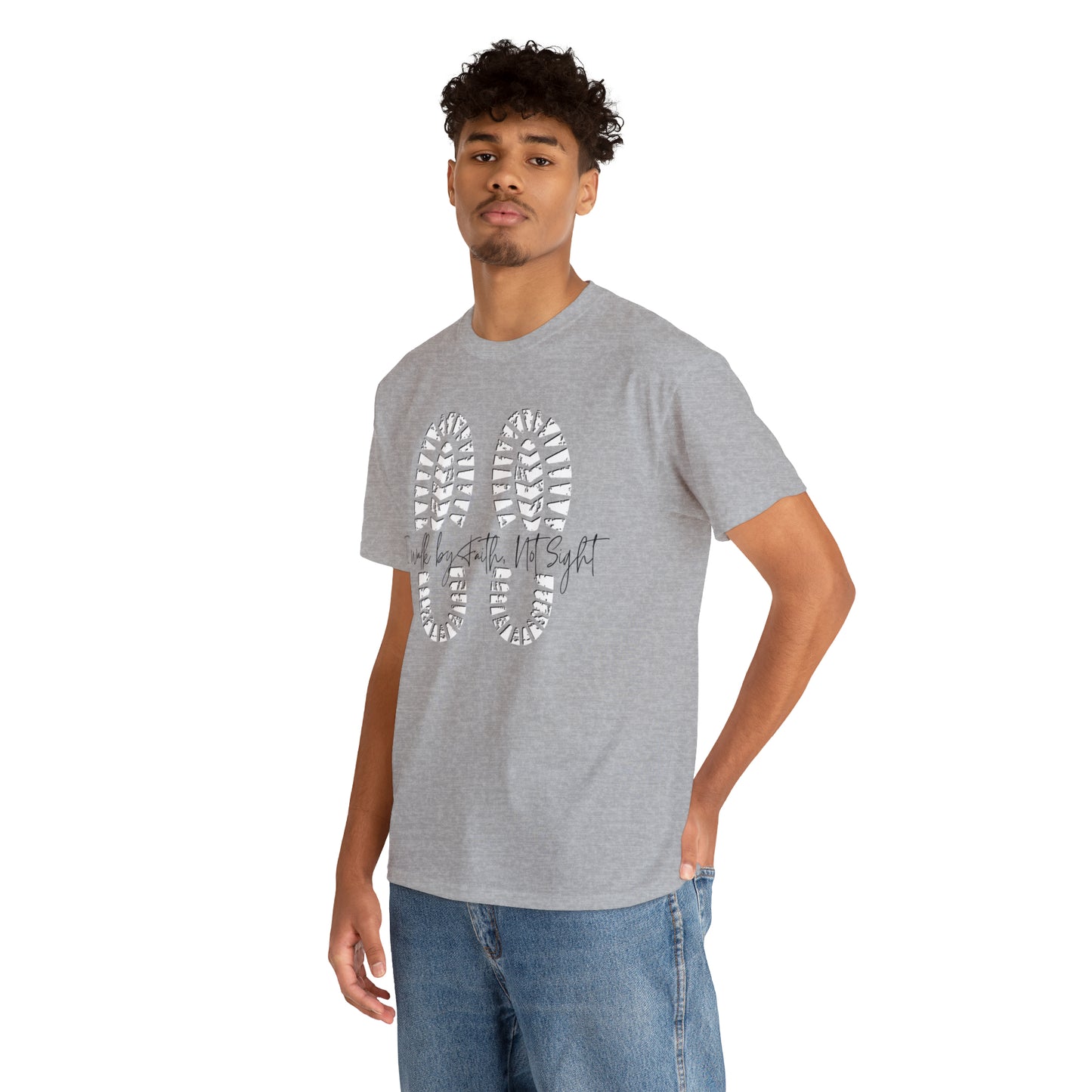 Walk By Faith - Heavy Cotton Tee (Unisex)