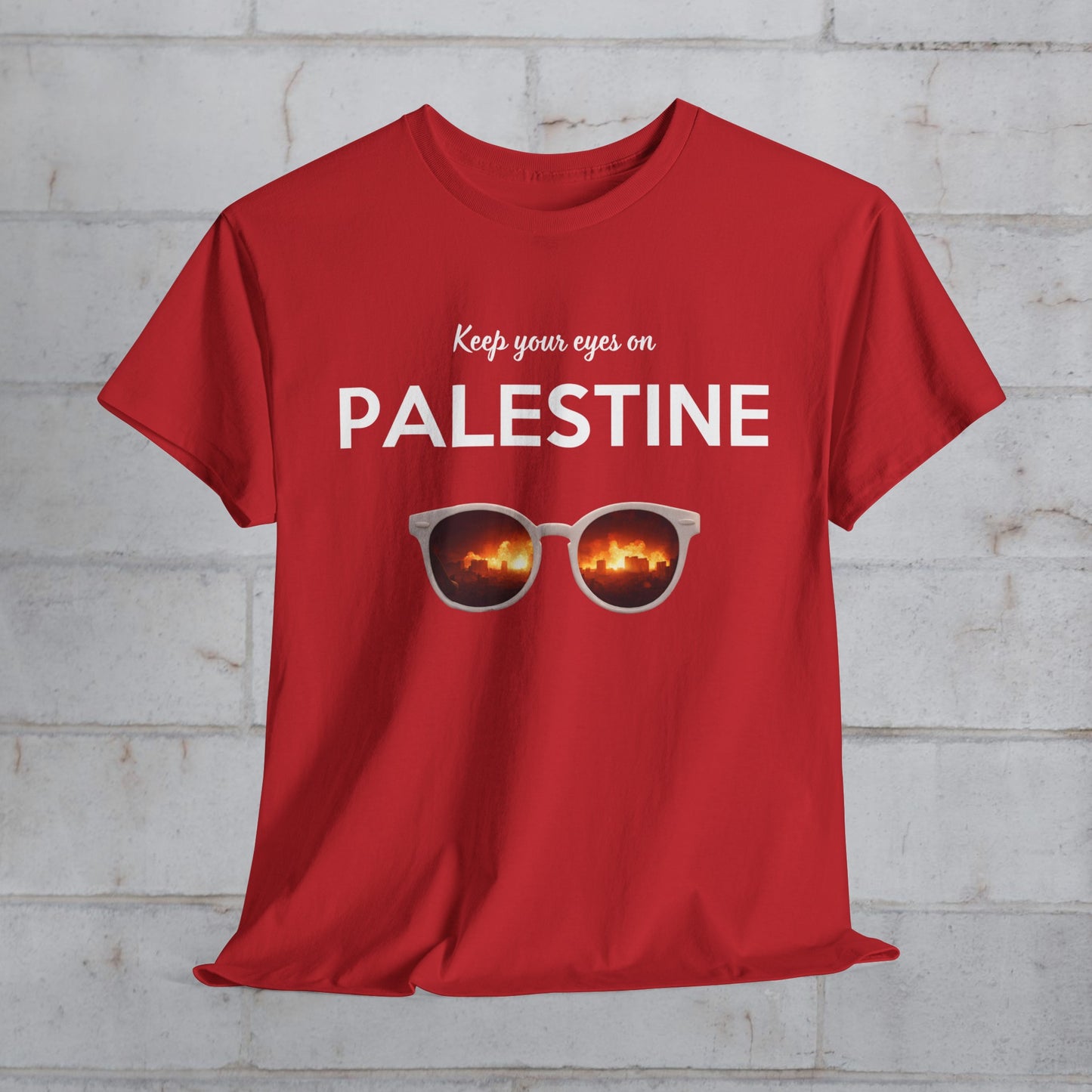 2 Eyes On Palestine - Unisex Cotton Tee