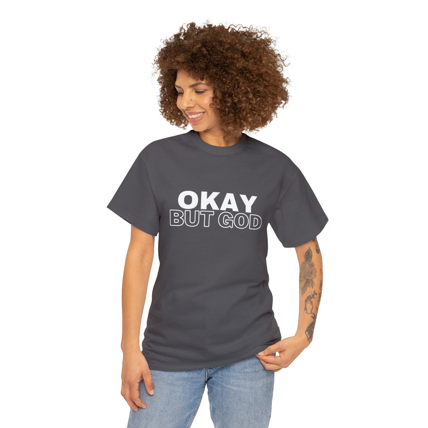 Ok, But God - Heavy Cotton Tee (Unisex)