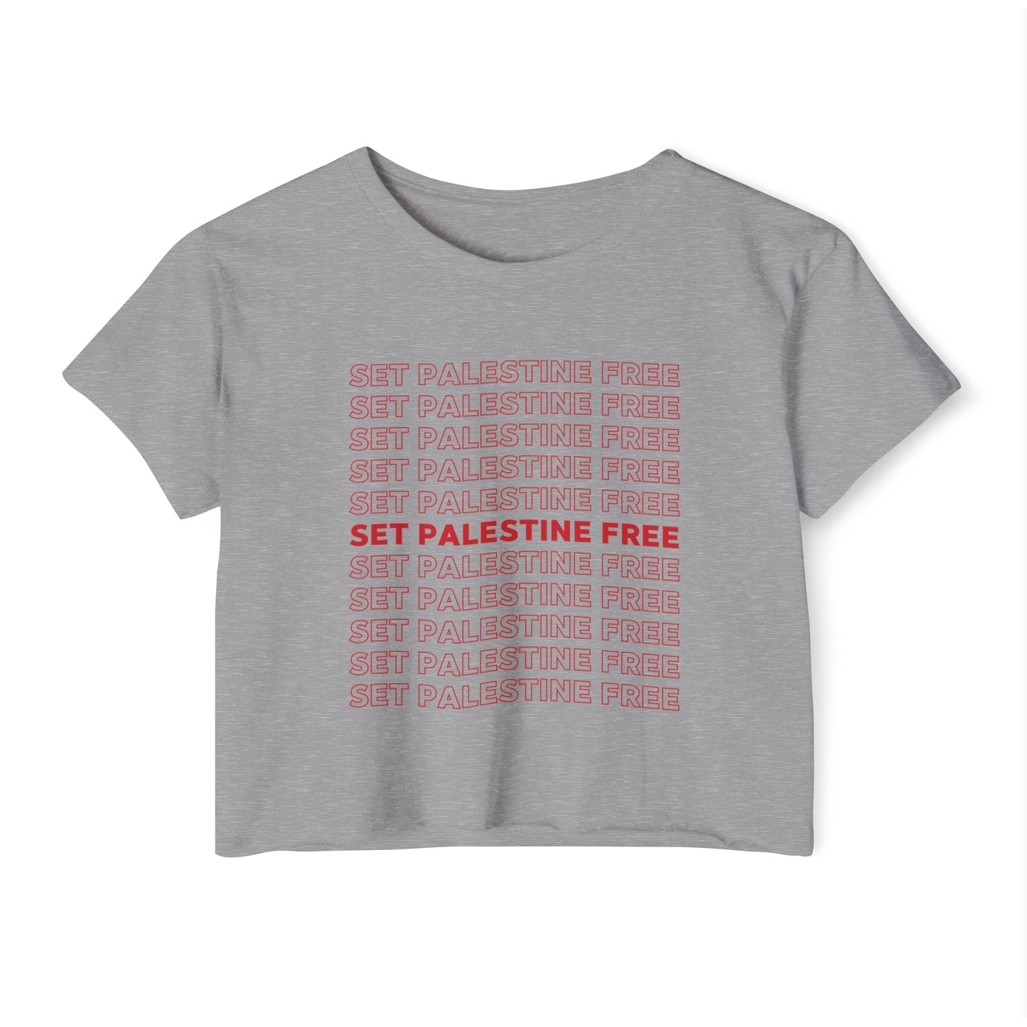 Set Palestine Free - Women's Festival Crop Top