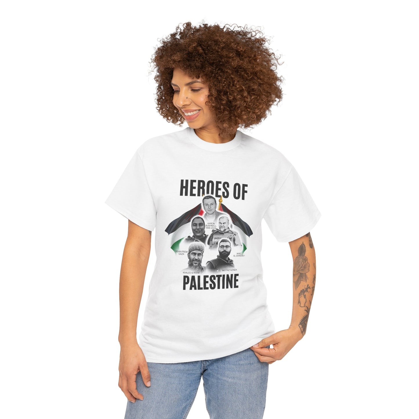 White Tee of Heroes - Unisex Cotton Tee