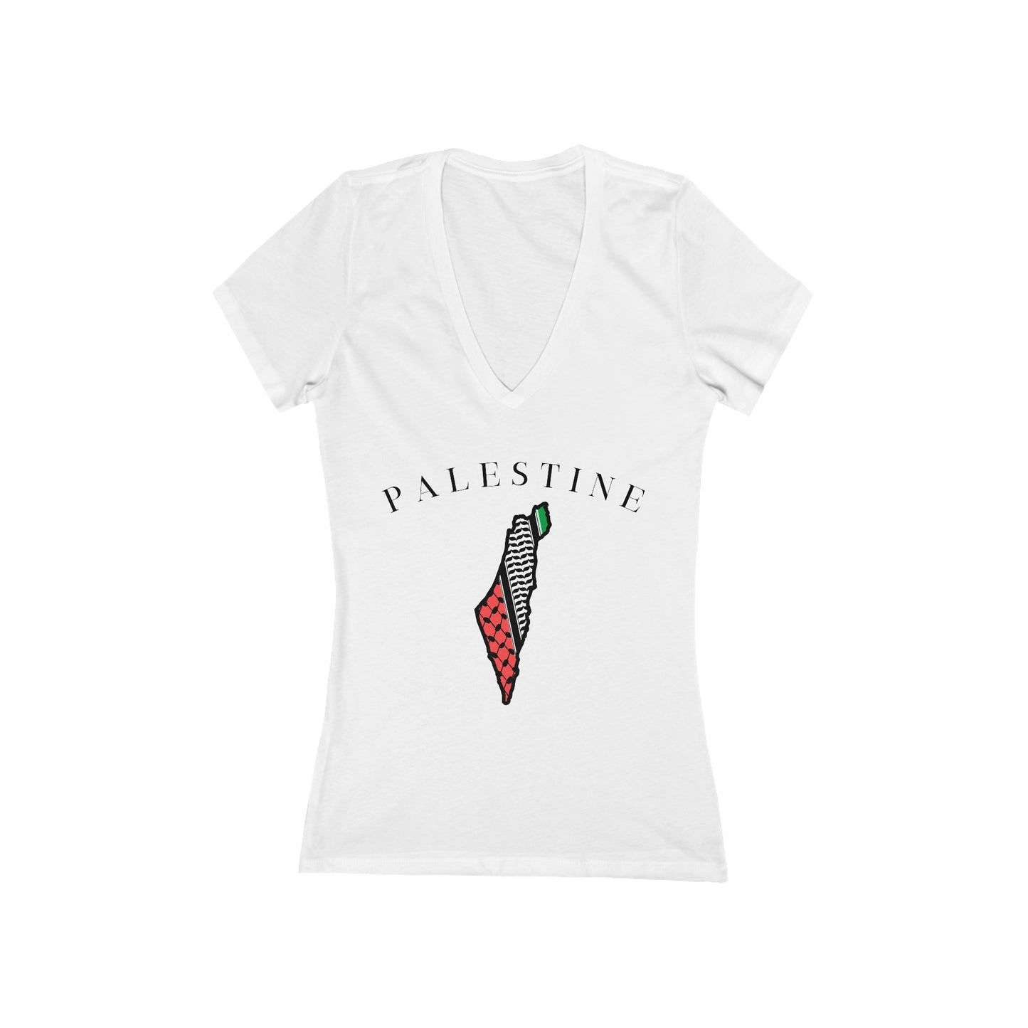 Palestine - Women's Deep V-Neck Tee