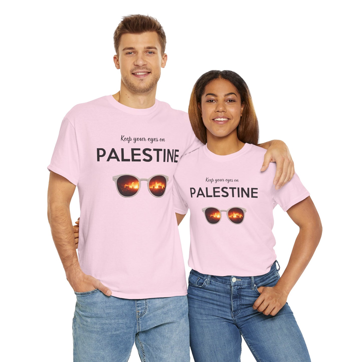 2 Eyes On Palestine - Unisex Cotton Tee