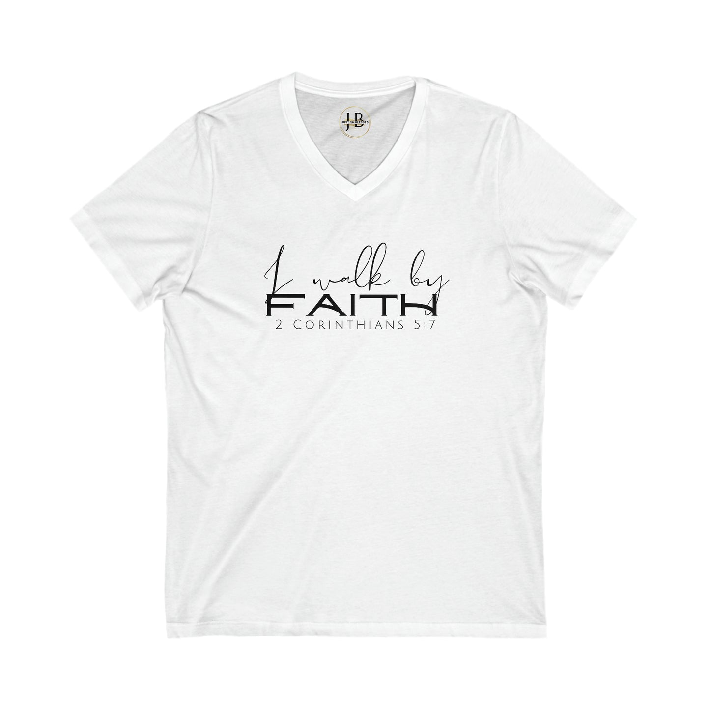 By Faith - Jersey V-Neck Tee (Unisex)