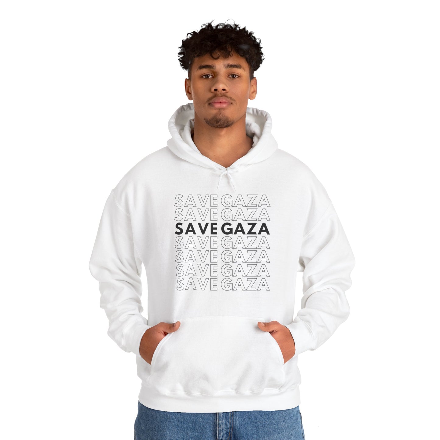 Save Gaza - Unisex Hooded Sweatshirt