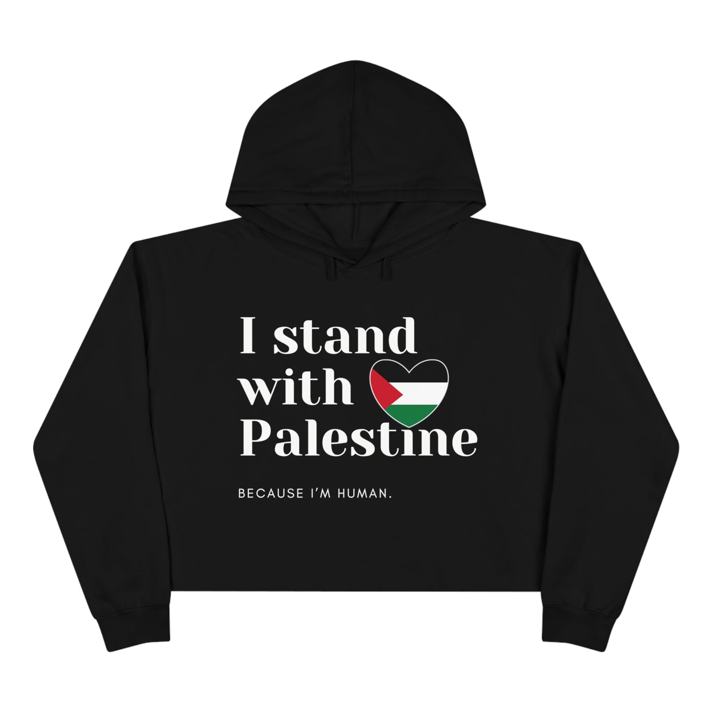 Because I'm Human - Crop Hoodie