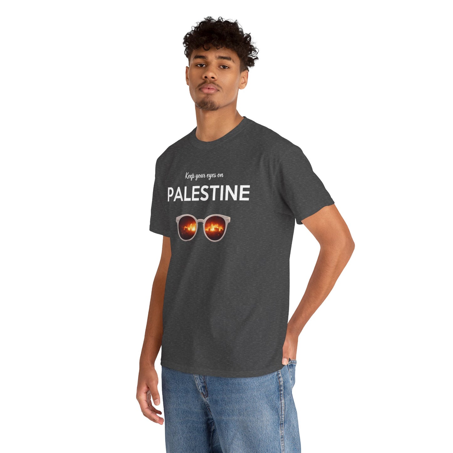 2 Eyes On Palestine - Unisex Cotton Tee