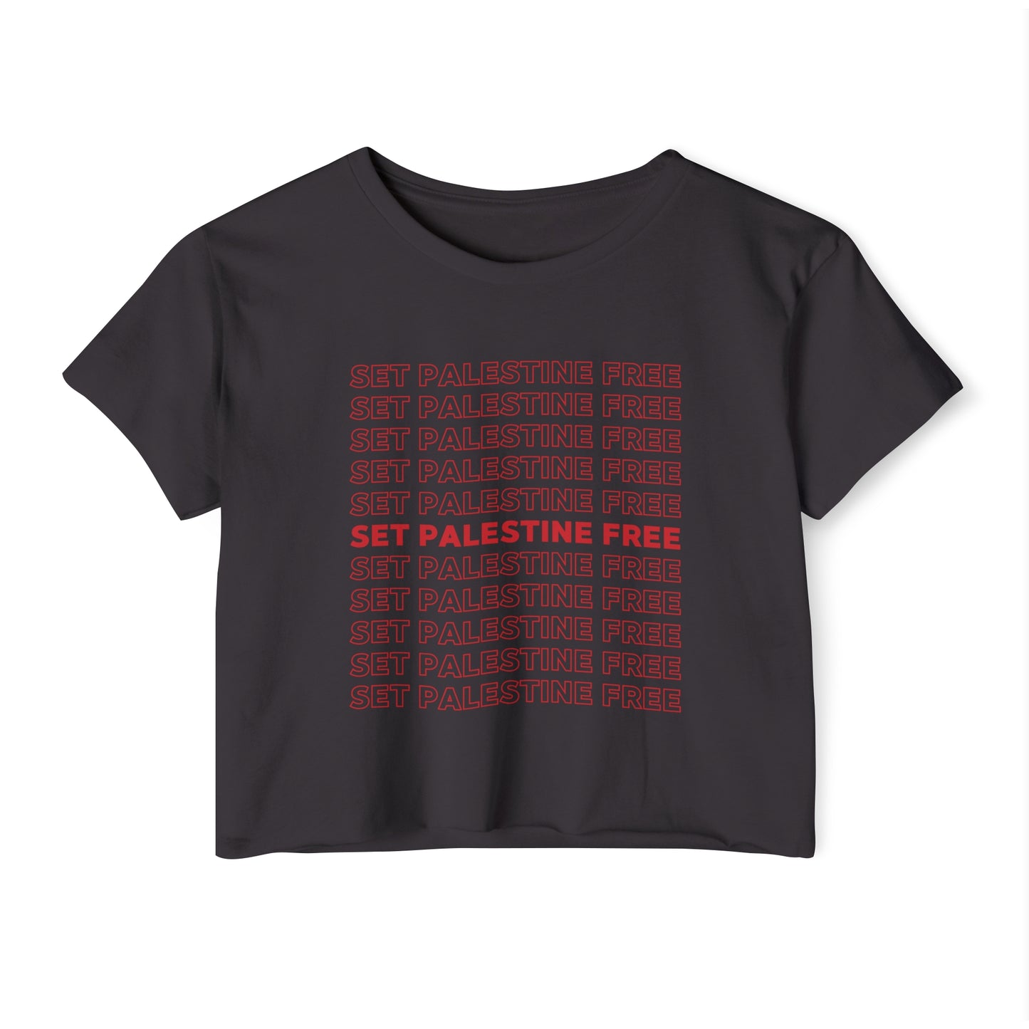 Set Palestine Free - Women's Festival Crop Top