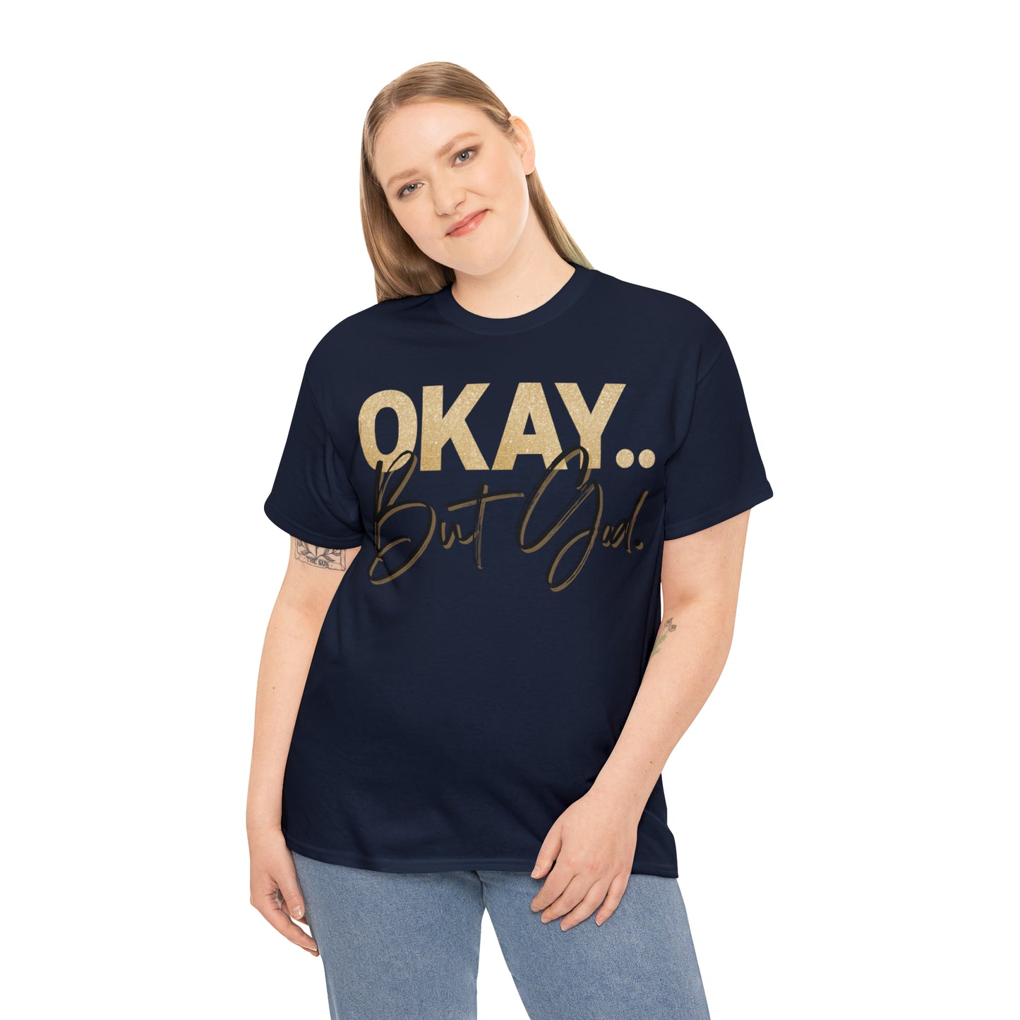 But God in Black - Heavy Cotton Tee (Unisex)