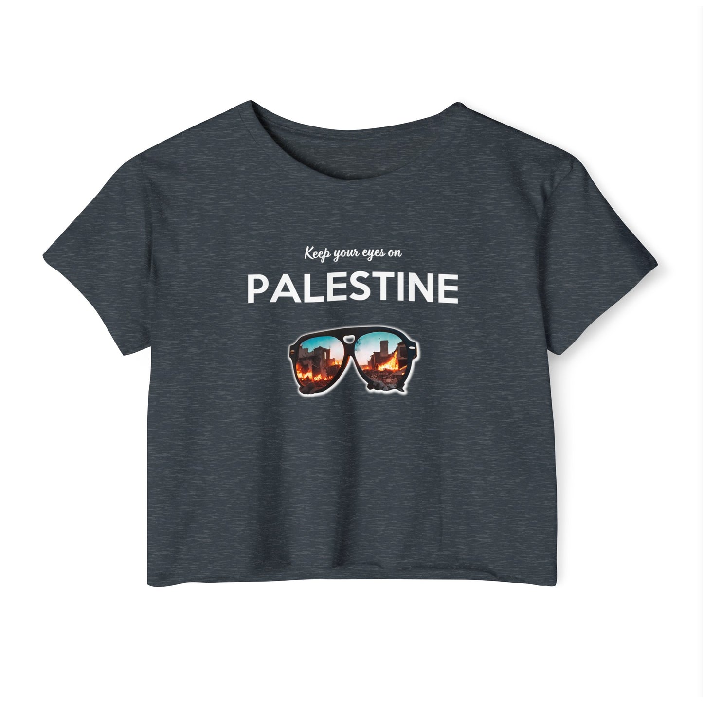 Eyes On Palestine - Women's Festival Crop Top