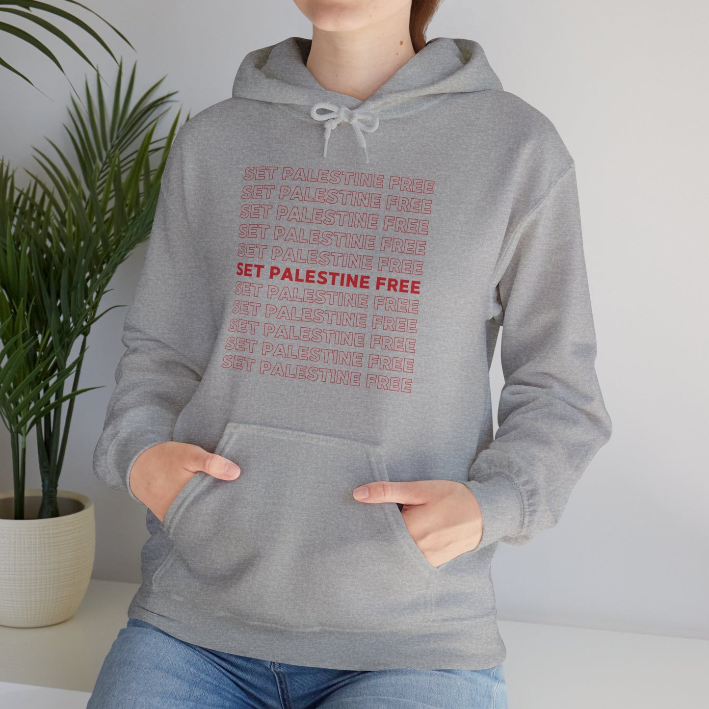 Set Palestine Free - Unisex Hooded Sweatshirt