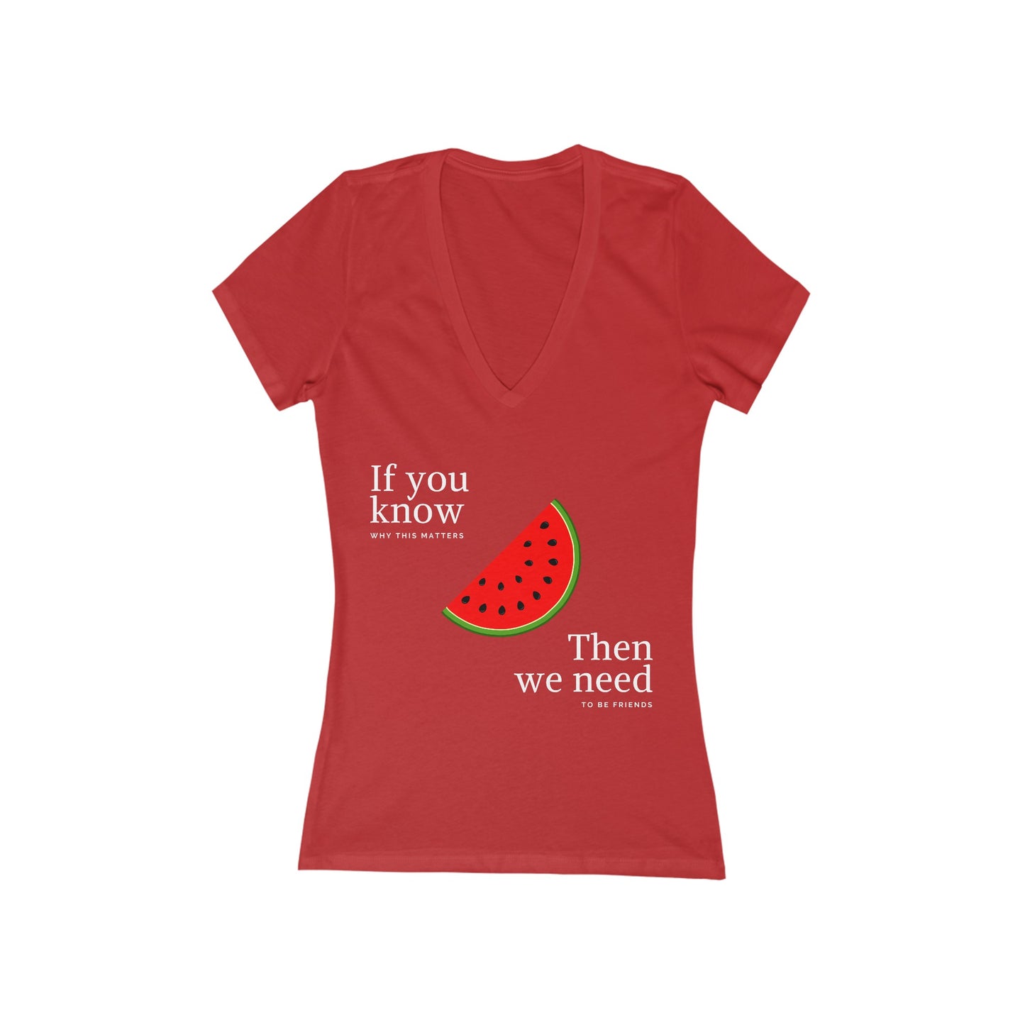 Friend Finder - Women's Deep V-Neck Tee