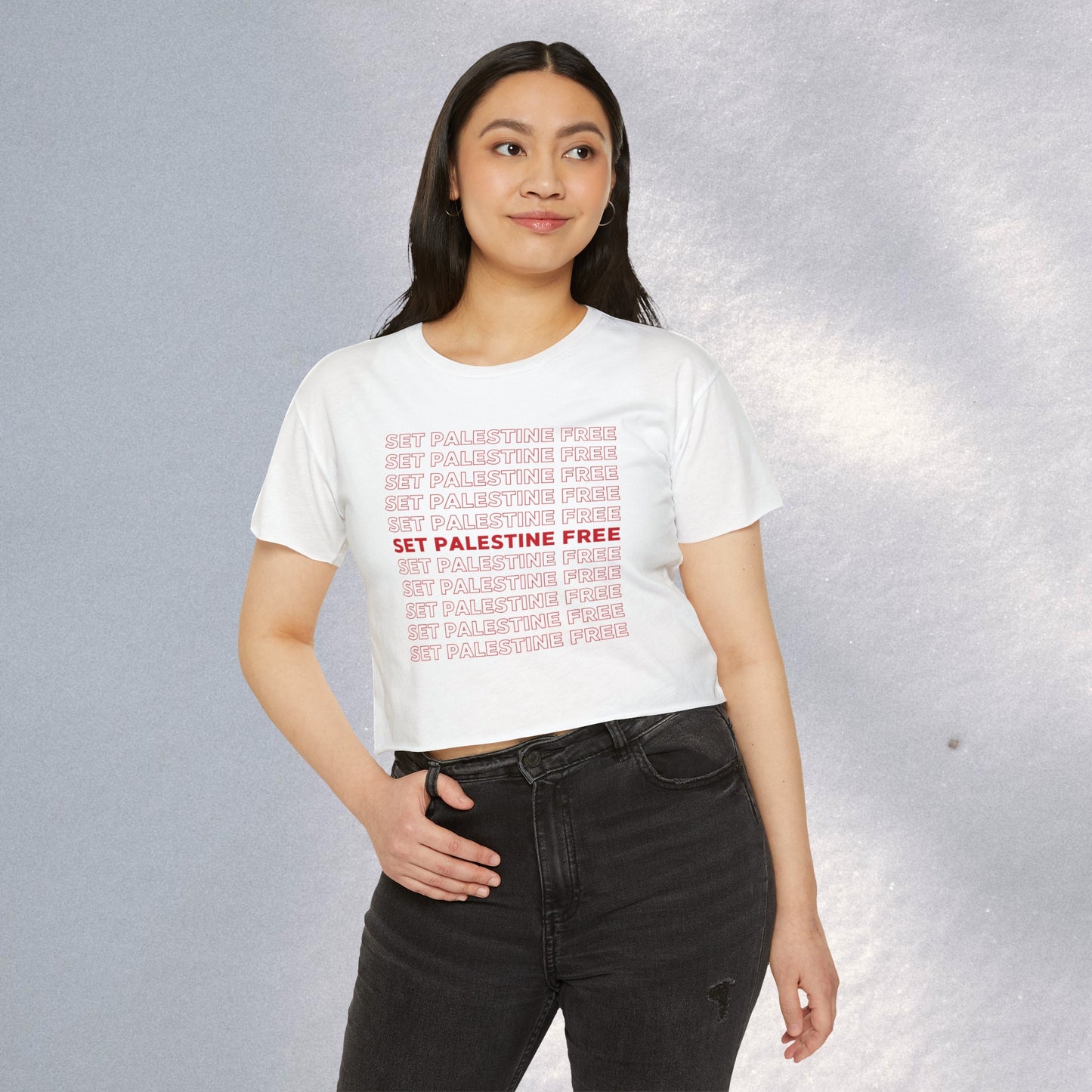 Set Palestine Free - Women's Festival Crop Top