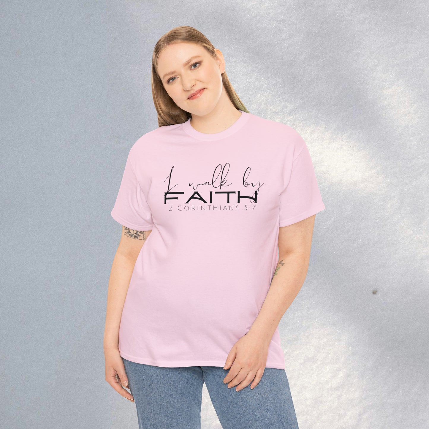 By Faith - Heavy Cotton Tee (Unisex)