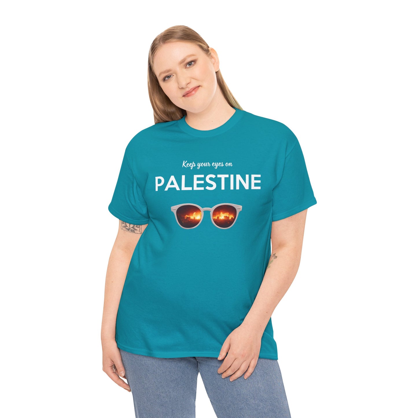 2 Eyes On Palestine - Unisex Cotton Tee